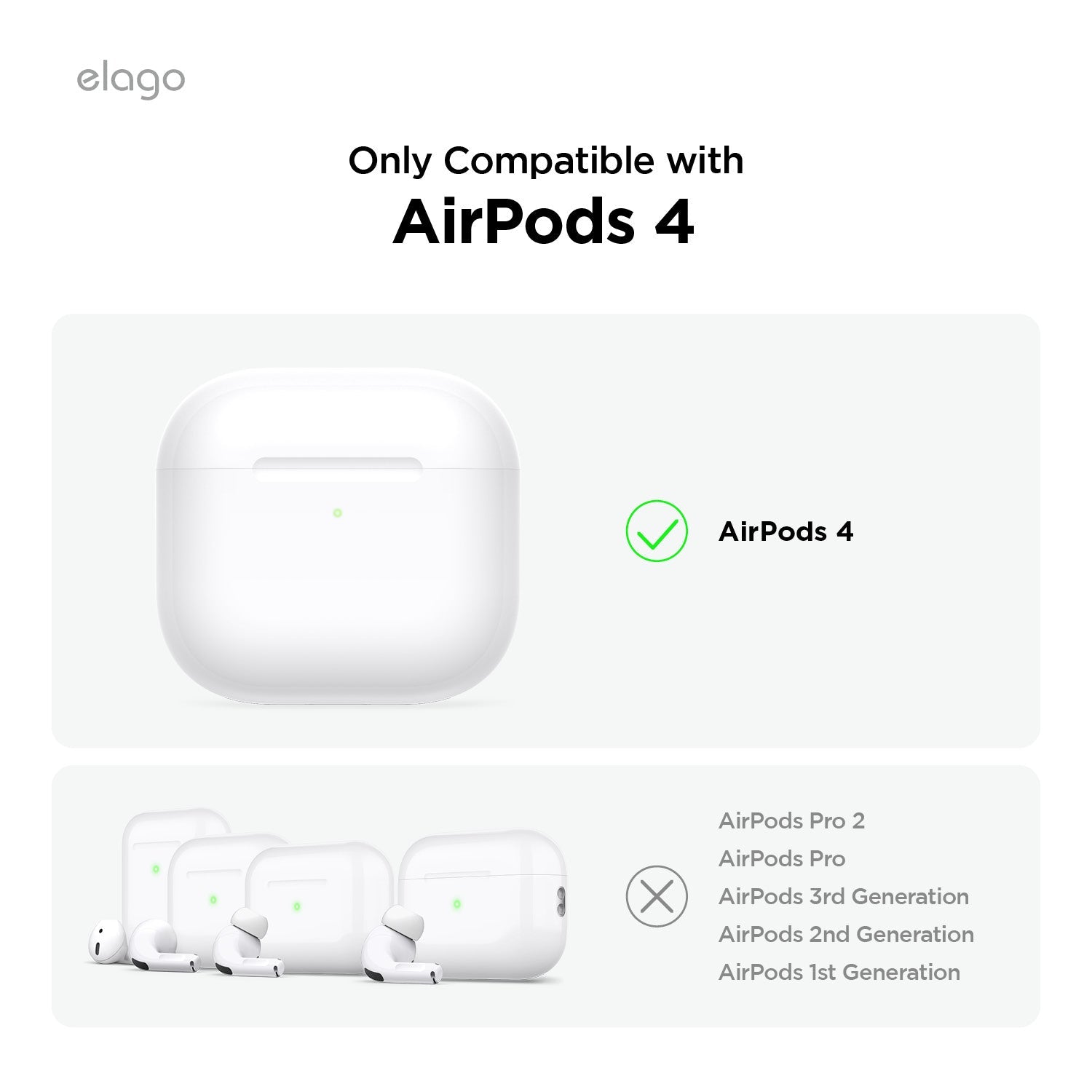 جراب سماعات Elago Silicone Hang Case for AirPods 4
