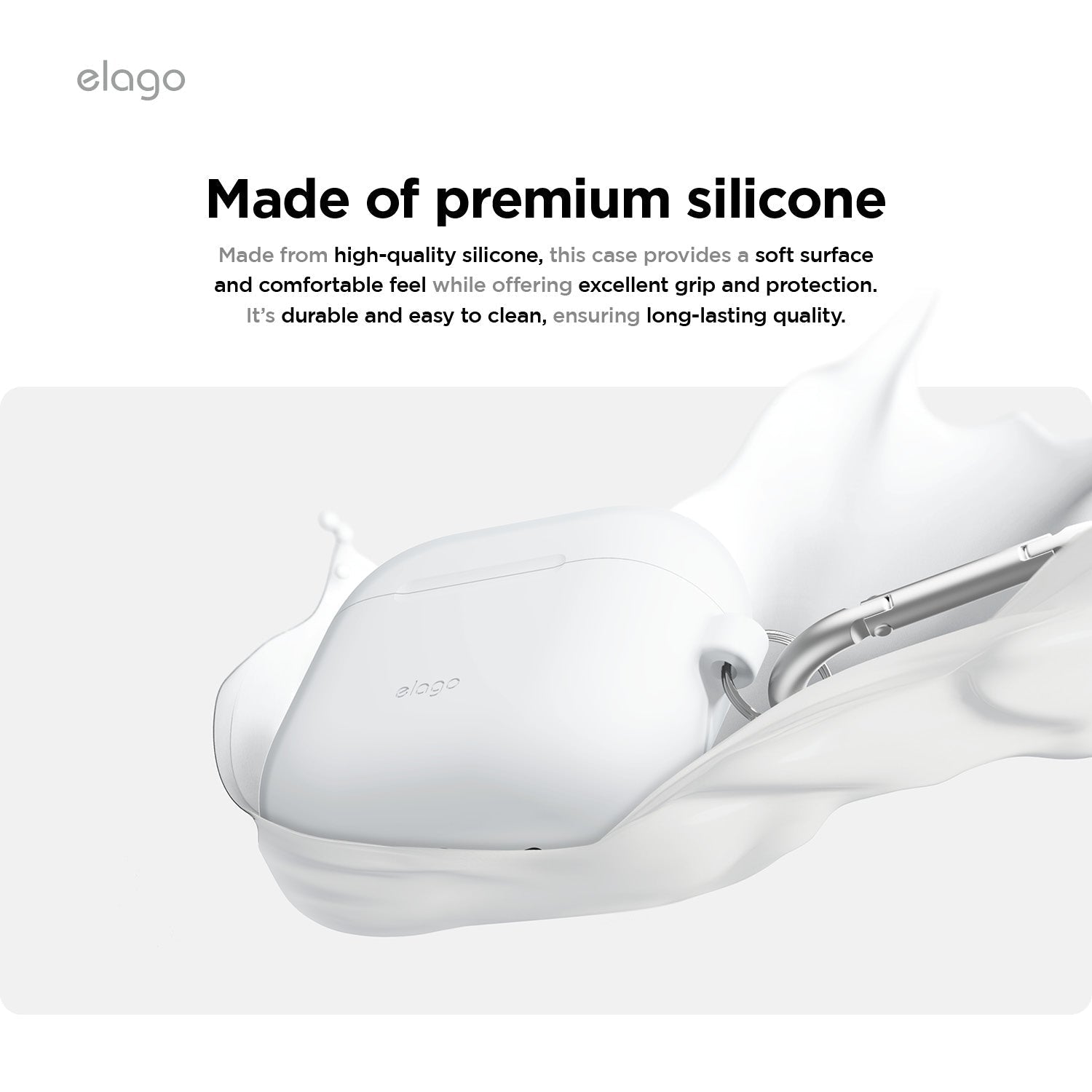 جراب سماعات Elago Silicone Hang Case for AirPods 4