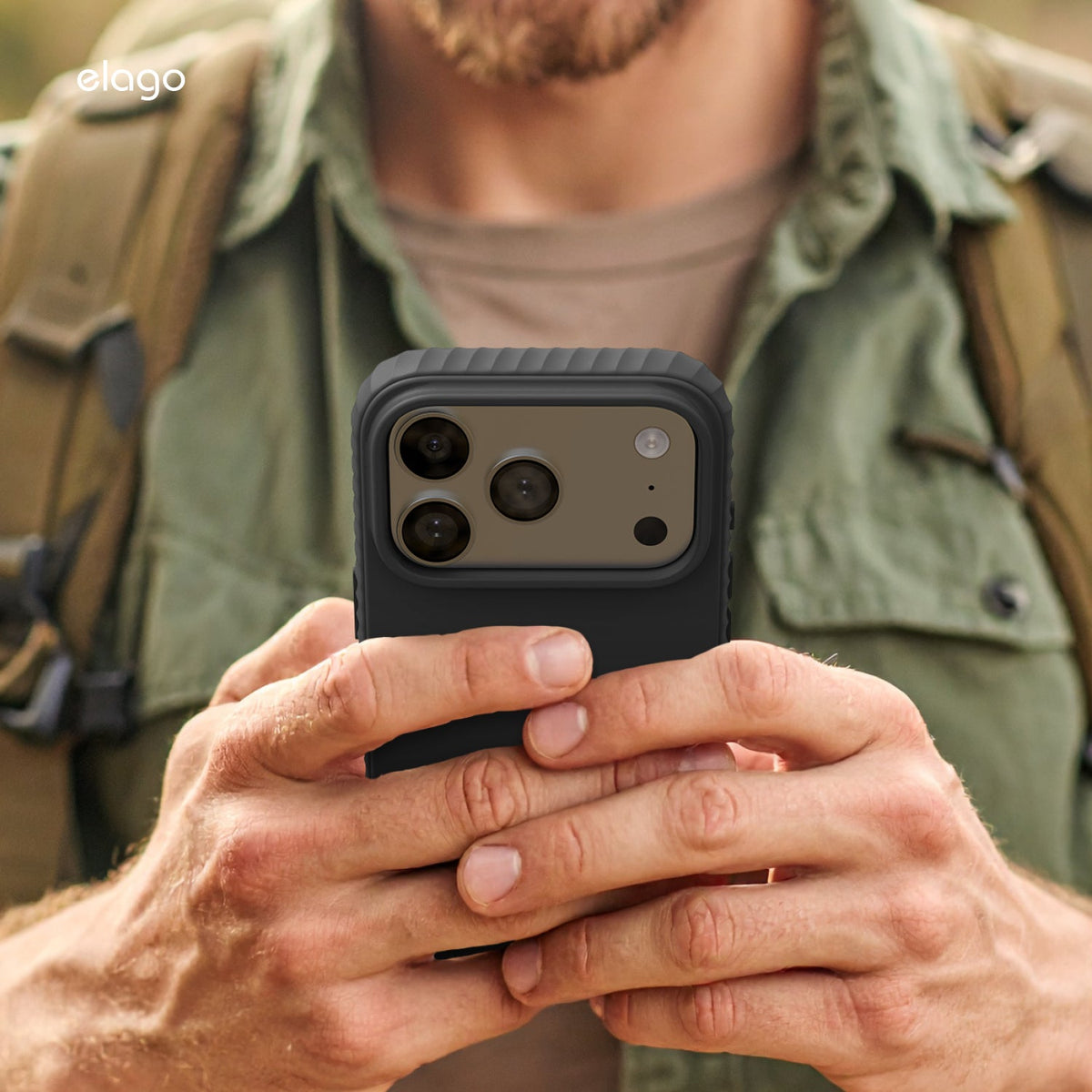 Elago MagRidge Silicone Case for iPhone 17 Pro / iPhone 18 Pro - Black