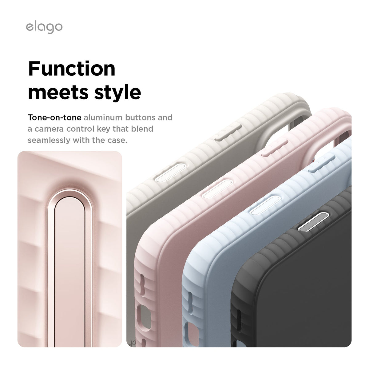 Elago MagRidge Silicone Case for iPhone 17 Pro / iPhone 18 Pro - Lovely Pink