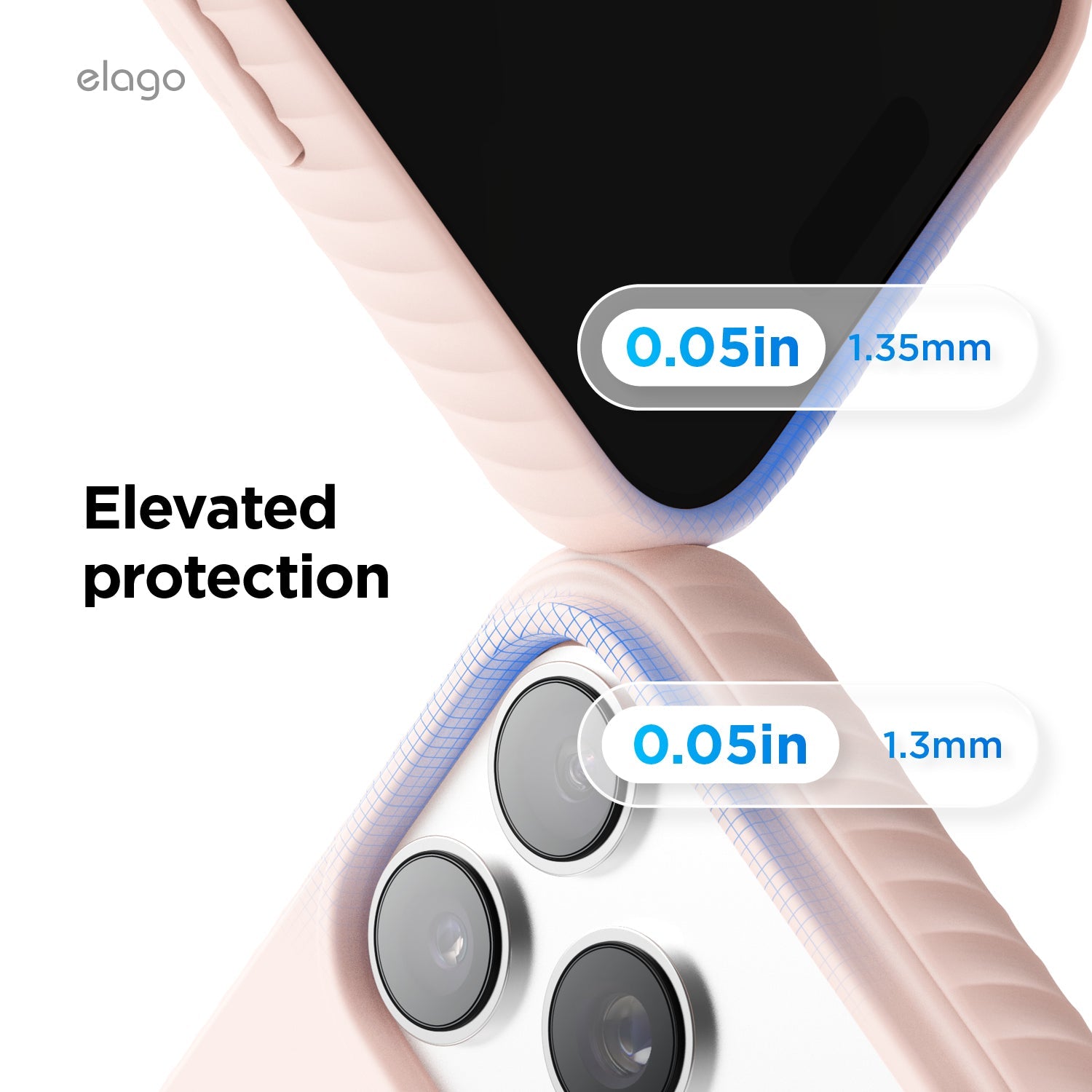 Elago MagRidge Silicone Case for iPhone 17 Pro / iPhone 18 Pro - Lovely Pink