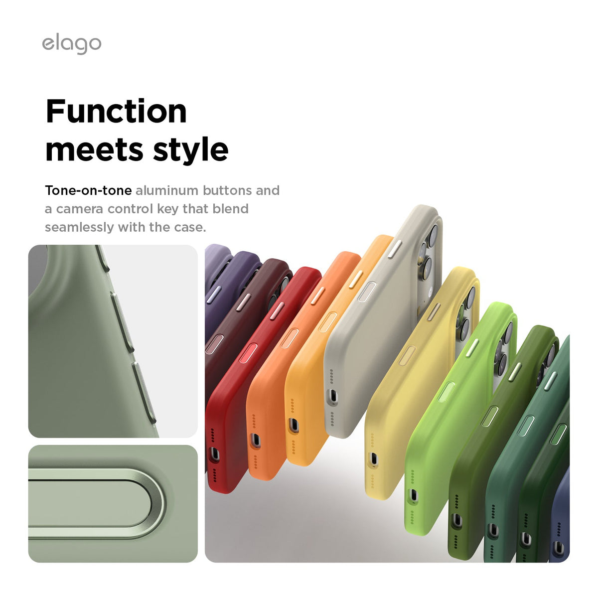 Elago Mag Silicone Case for iPhone 17 Pro / iPhone 18 Pro - Khaki Green