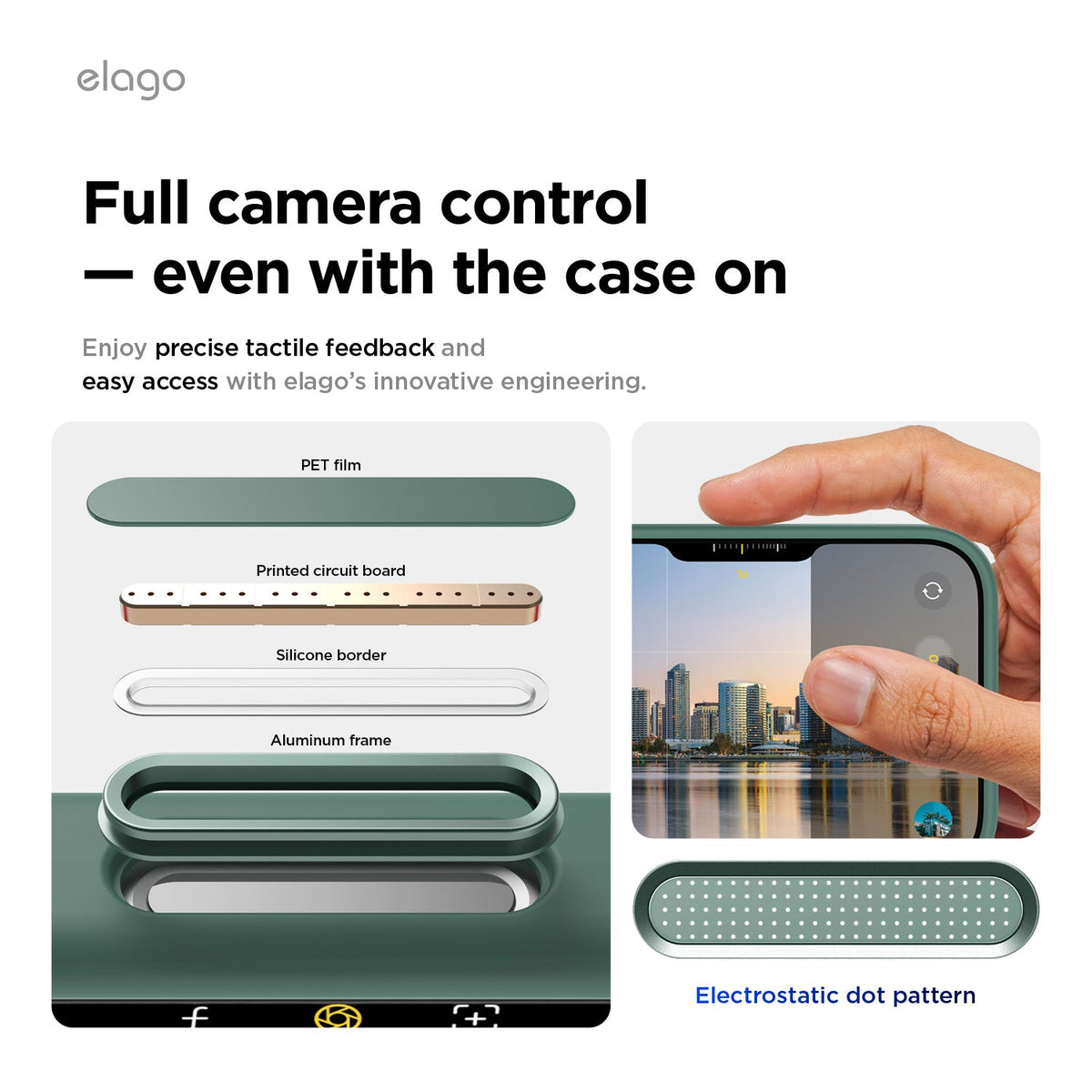 Elago Mag Silicone Case for iPhone 17 Pro / iPhone 18 Pro - Midnight Green