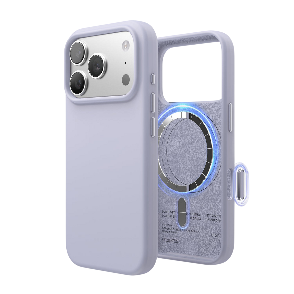 Elago Mag Silicone Case for iPhone 17 Pro / iPhone 18 Pro - Purple #color_purple