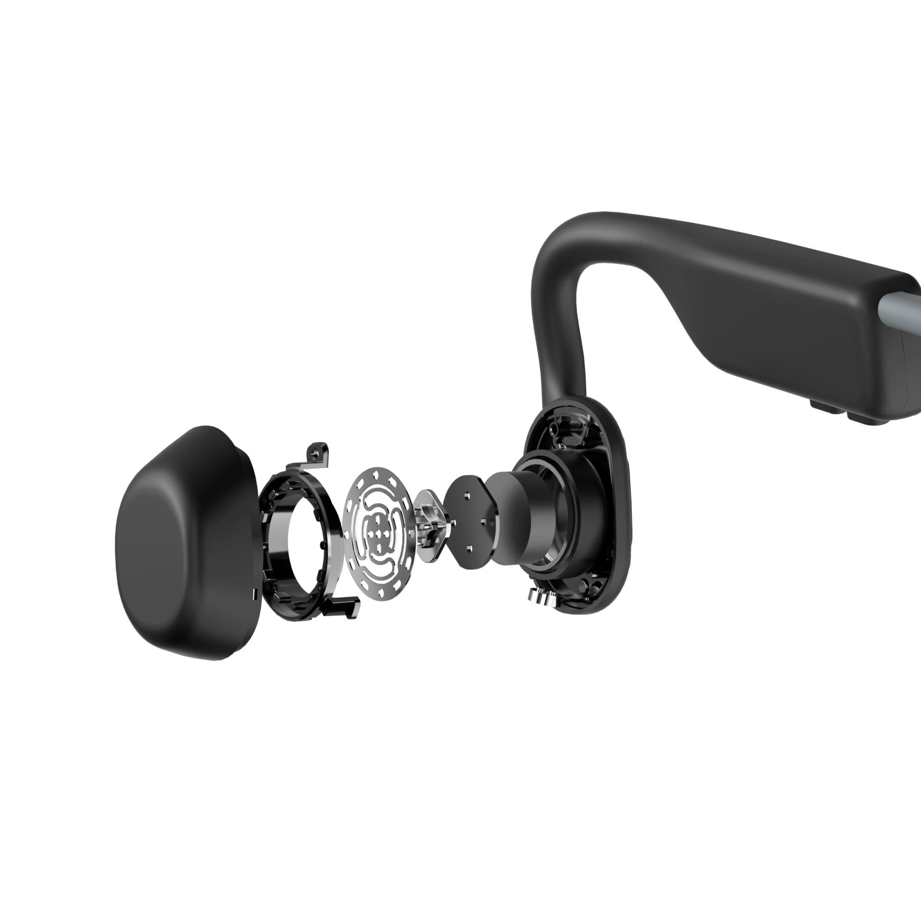 SHOKZ Open Move Bone Conduction Headphones - Grey