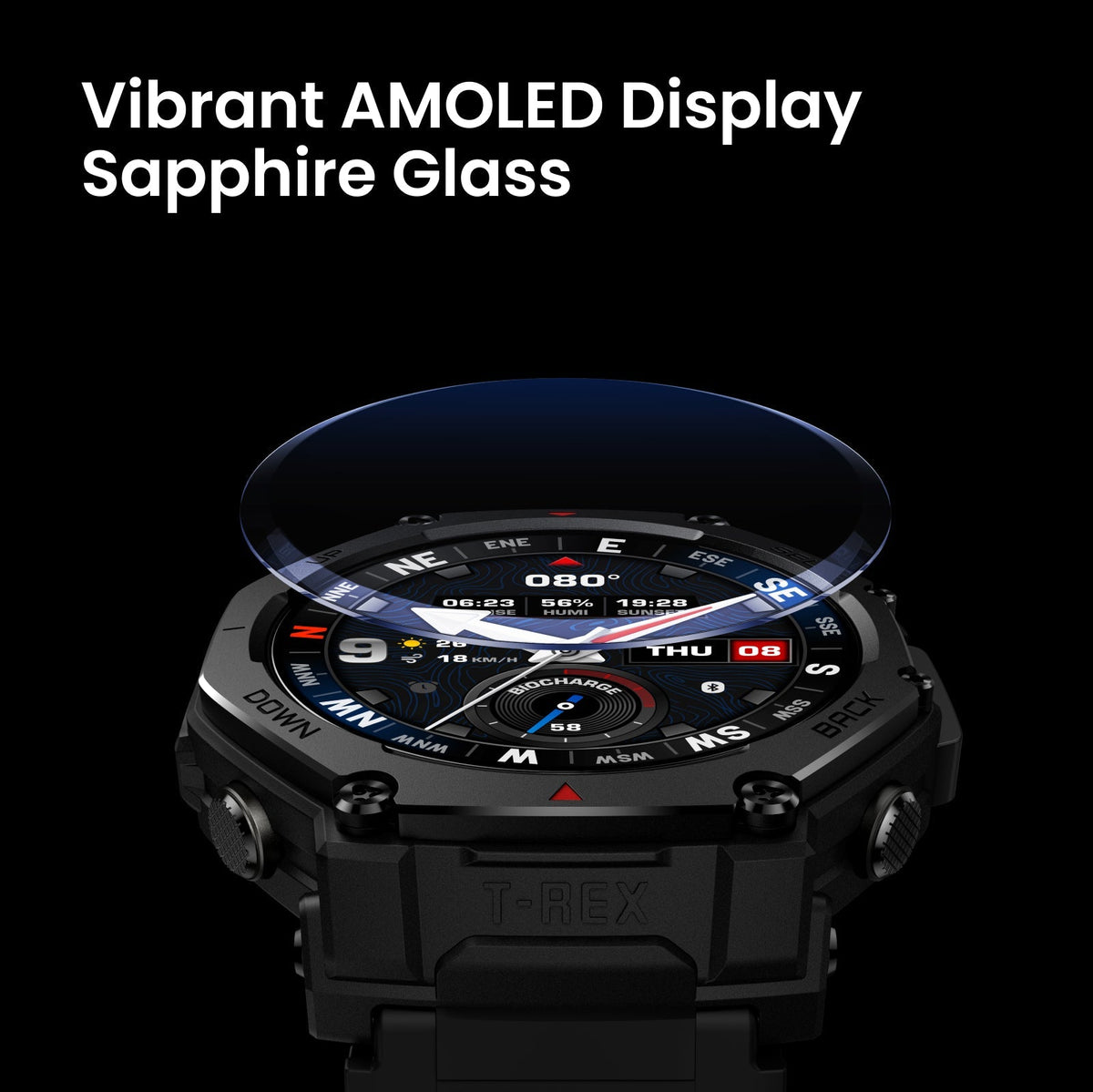 Amazfit T-Rex 3 Pro titanium outdoor smartwatch