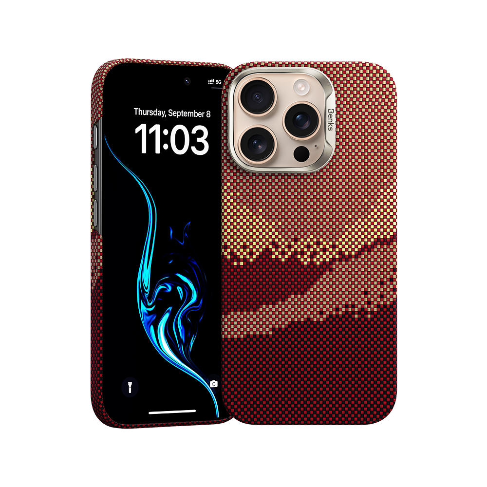 Benks GoldenTide ArmorAir Case built with Kevlar® for iPhone 16 Pro