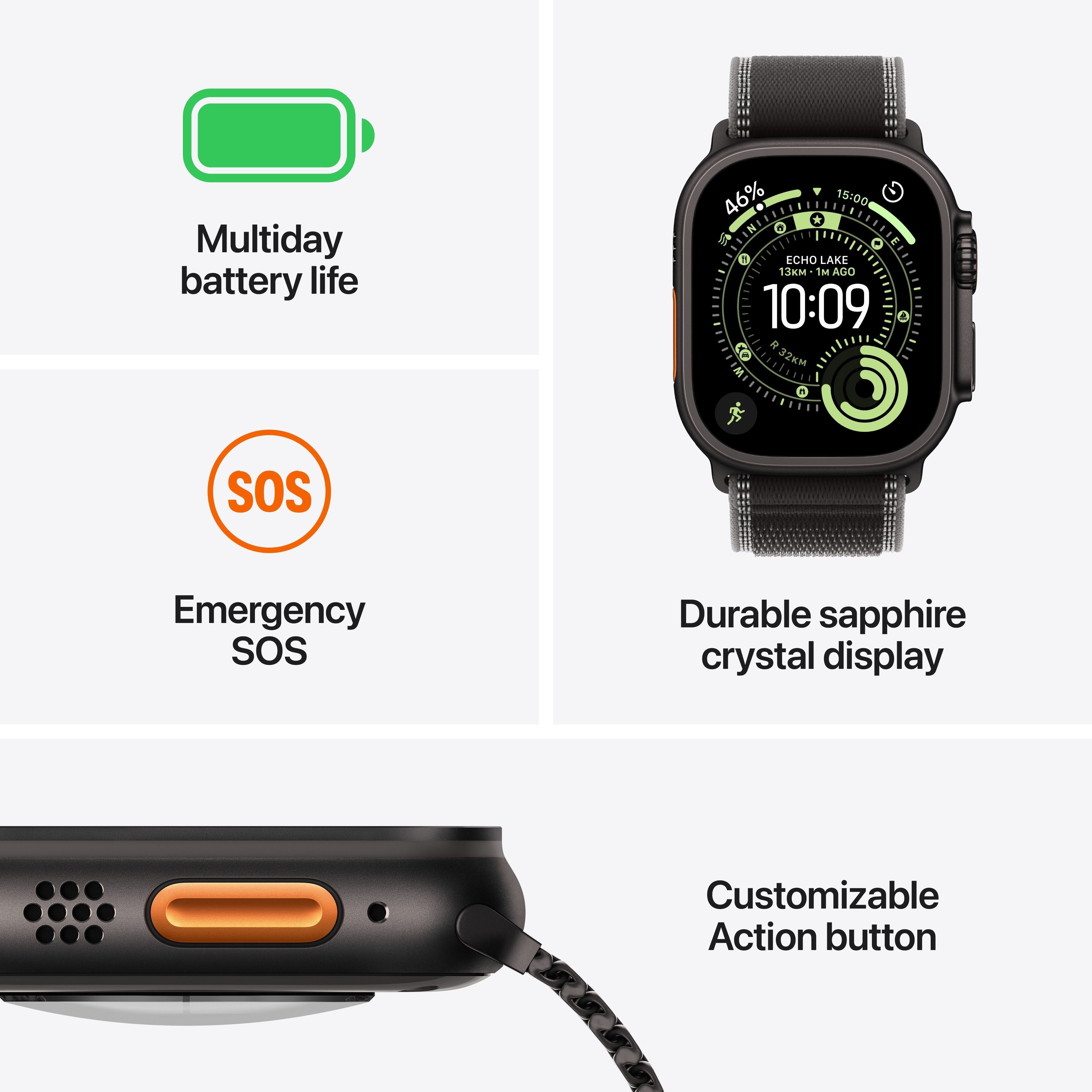 Apple Watch Ultra 3 GPS + Cellular 49mm Natural Titanium Case