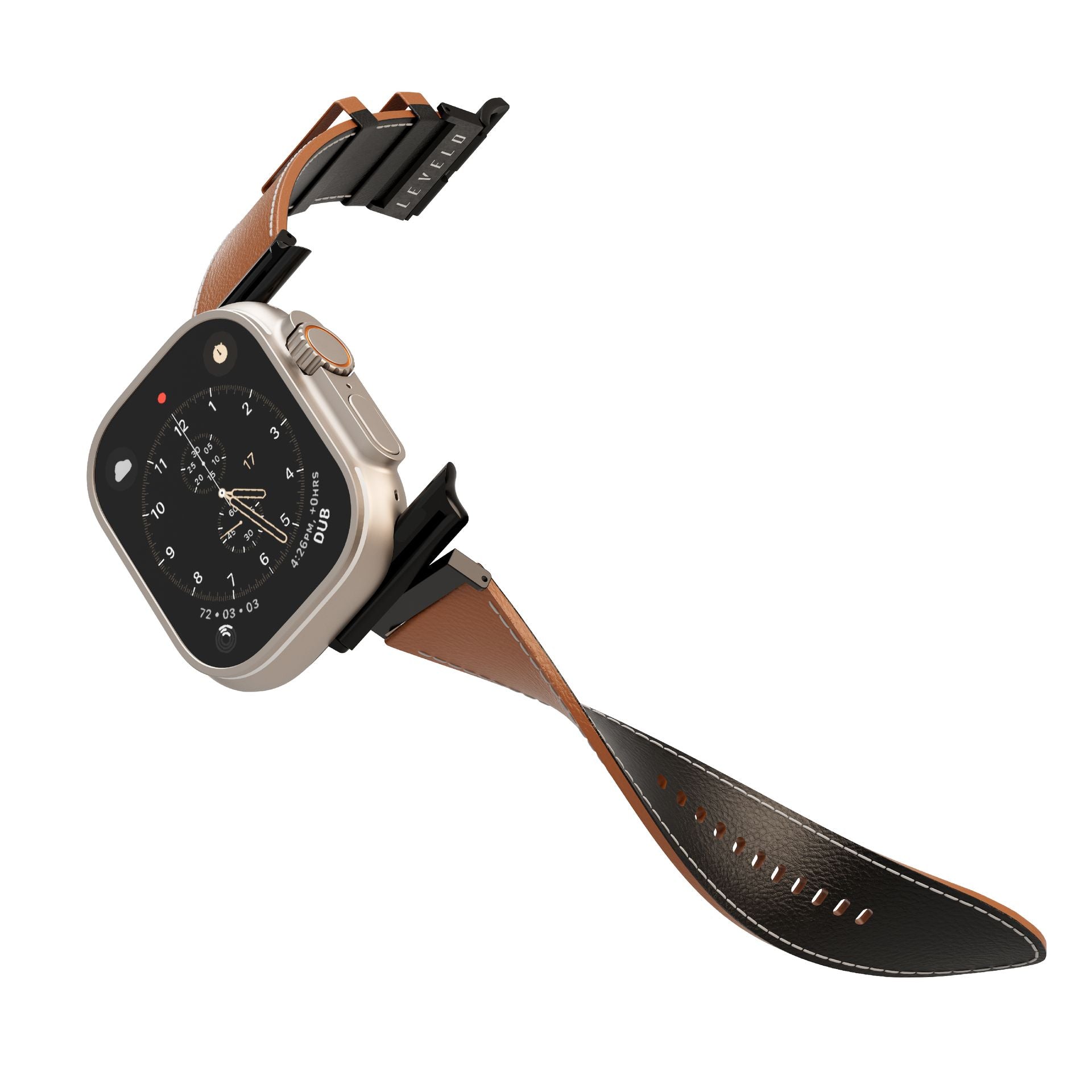 حزام ساعة Levelo Montre لساعة Apple Watch Ultra 2/1 49mm وسلسلة 9/8/7/6/5 45mm