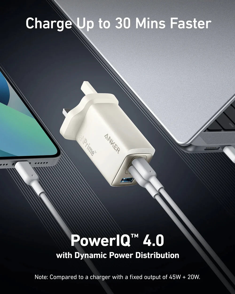 شاحن Anker 735 (GaN Prime 65W)