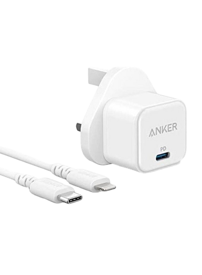 Anker Compact Charging Kit (PowerPort III 20W Cube with Charging Cable)