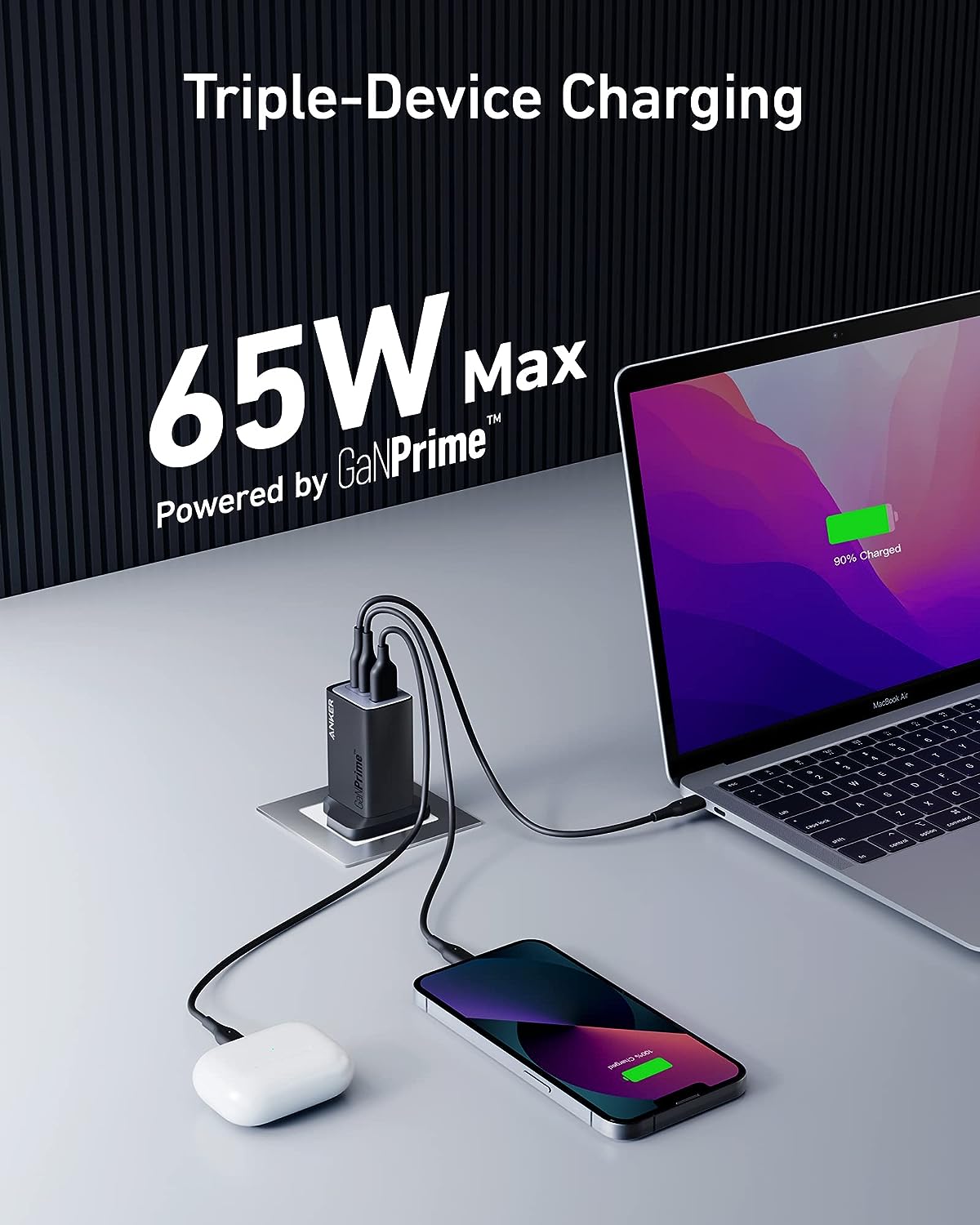 شاحن Anker 735 (GaN Prime 65W)