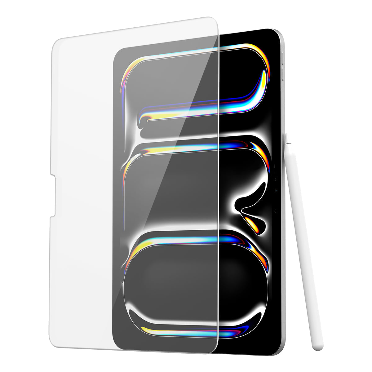 واقي شاشة زجاجي مقسى من أراي لكومبيوتر آيباد برو M4 / آيباد إير M2 (2024)