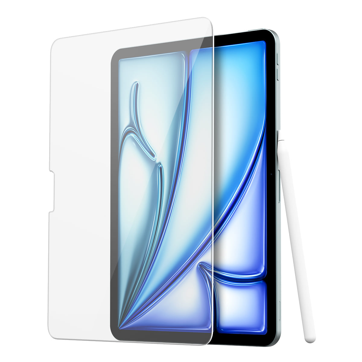 واقي شاشة زجاجي مقسى من أراي لكومبيوتر آيباد برو M4 / آيباد إير M2 (2024)
