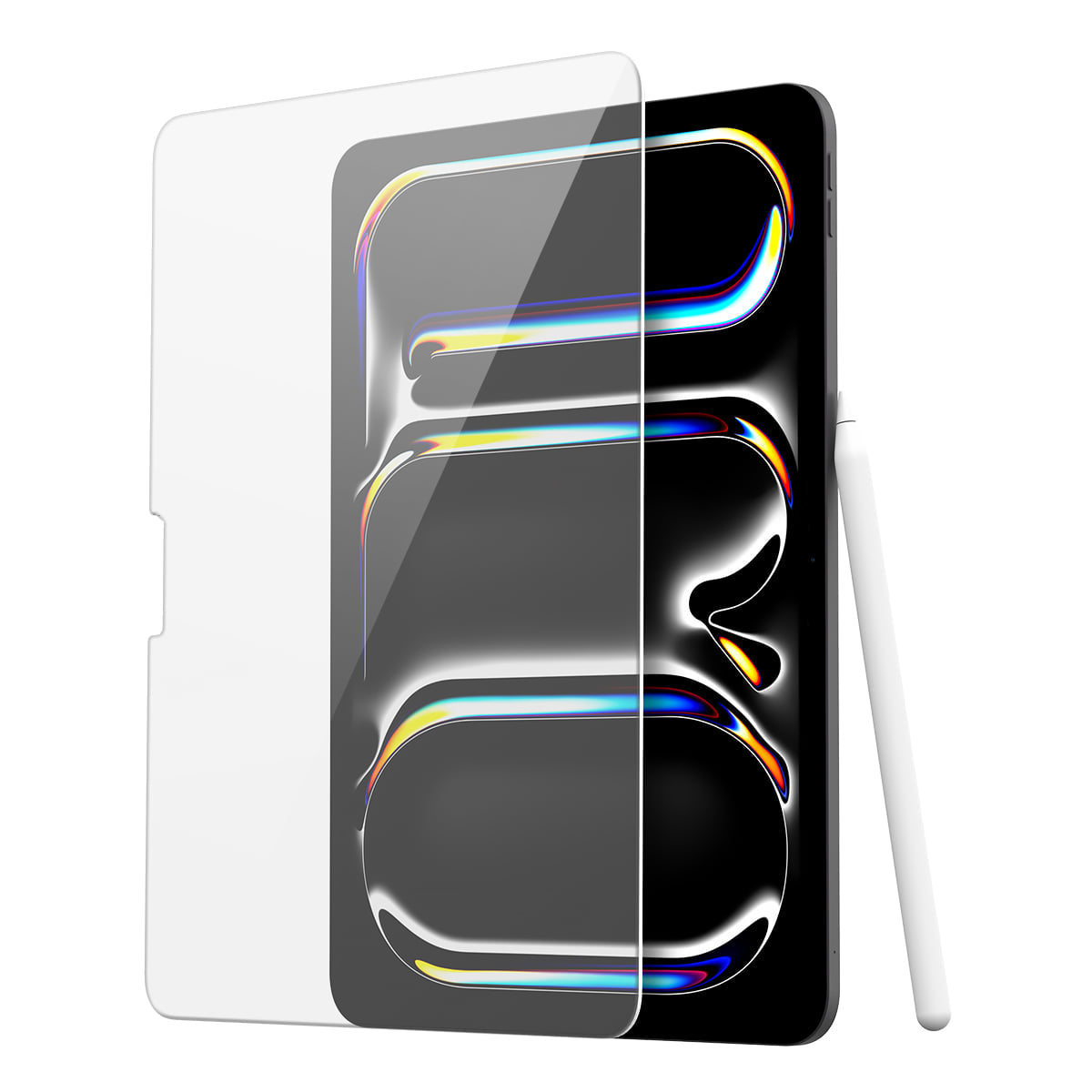 واقي شاشة زجاجي مقسى من أراي لكومبيوتر آيباد برو M4 / آيباد إير M2 (2024)