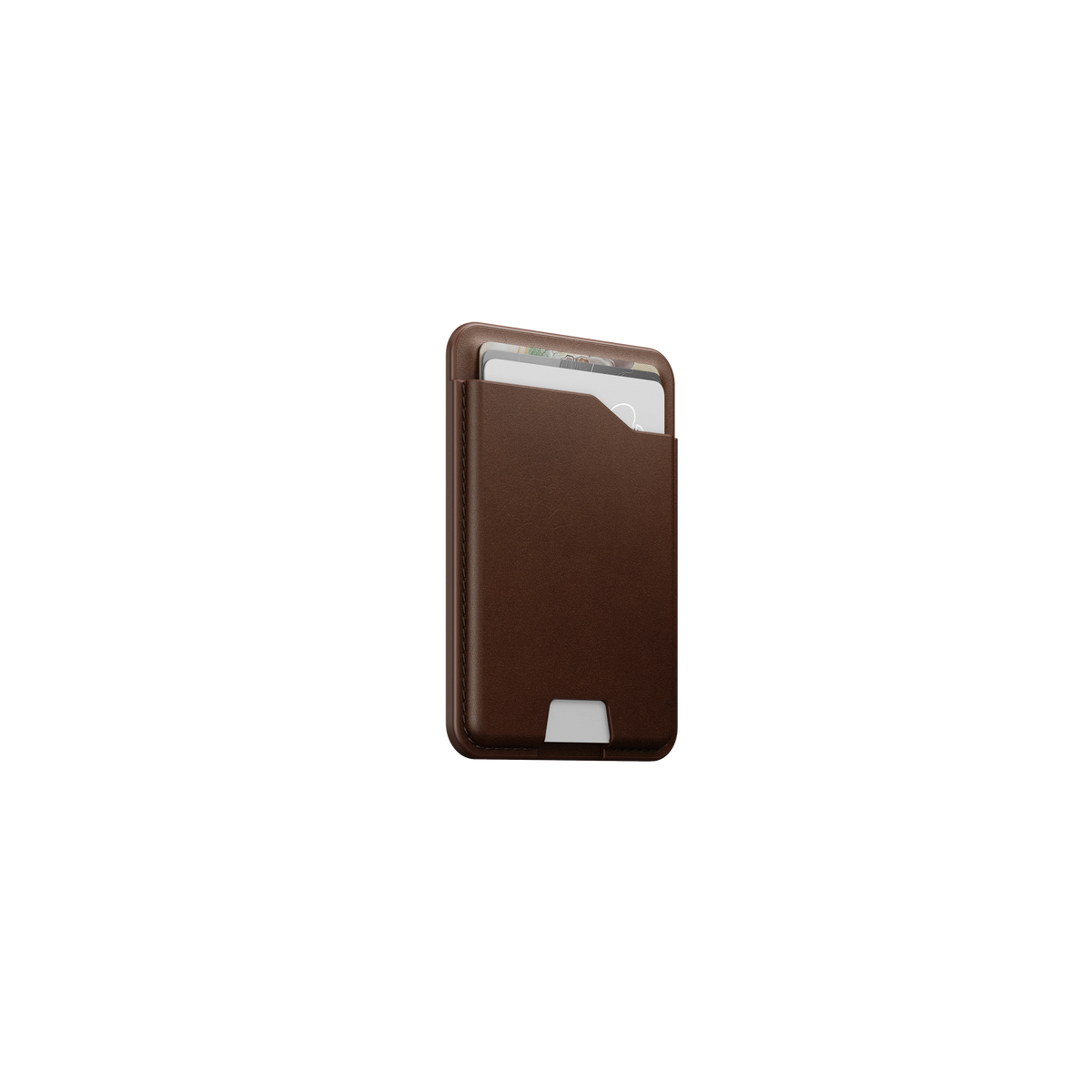 Nomad Leather Mag Wallet with Find My Tracking
