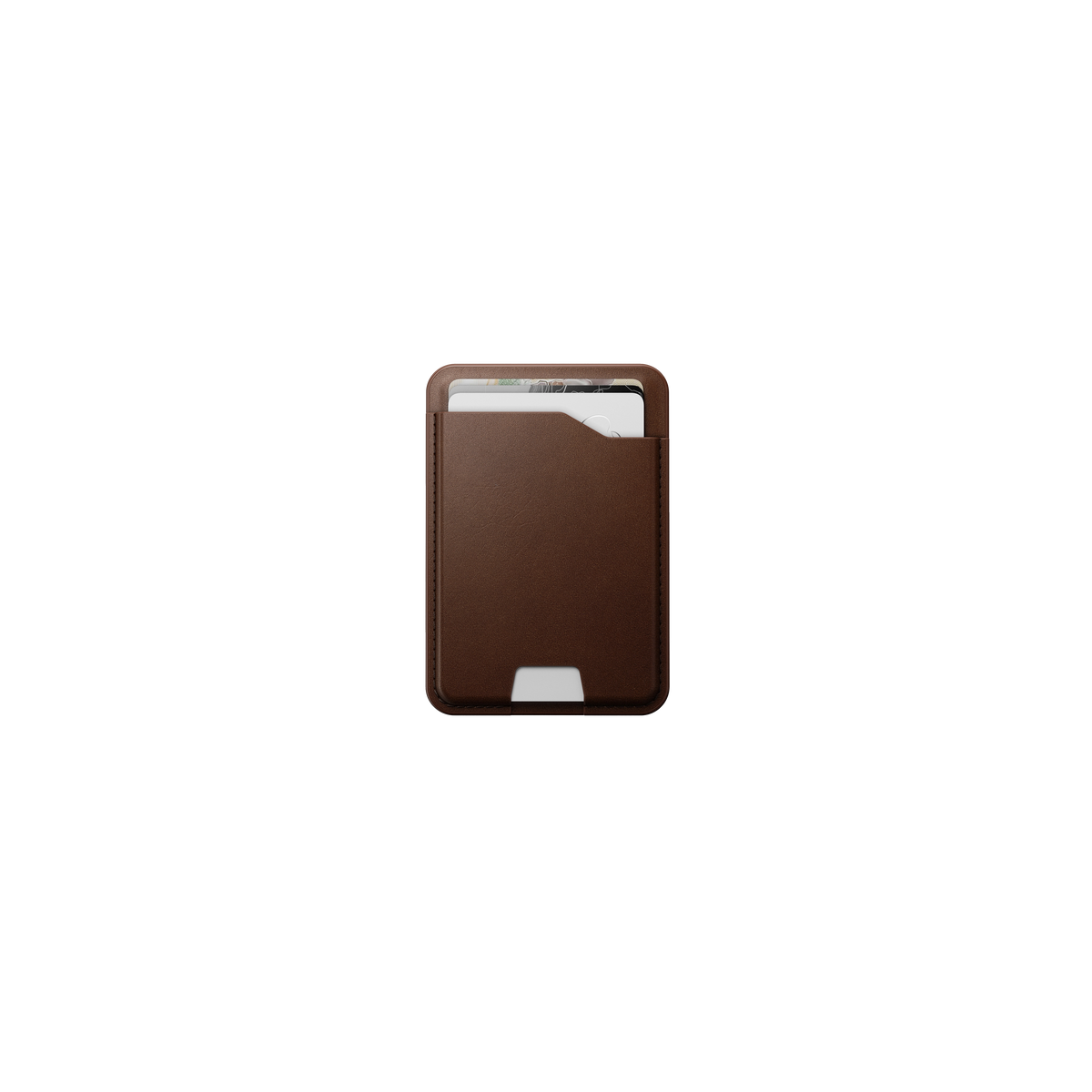 Nomad Leather Mag Wallet with Find My Tracking