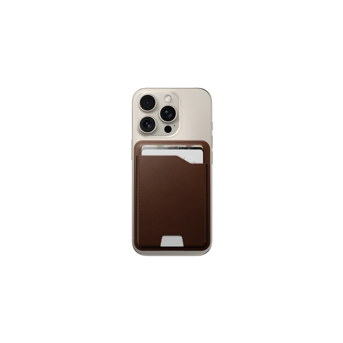 Nomad Leather Mag Wallet with Find My Tracking
