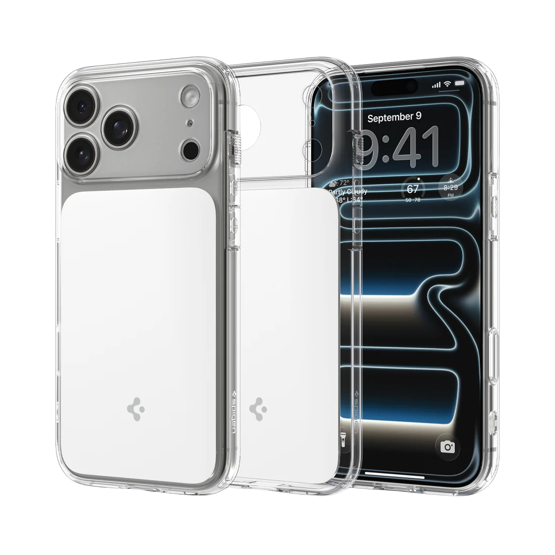 Spigen Ultra Hybrid T (MagFit) Case for iPhone 17 Pro & Pro Max - Glossy White