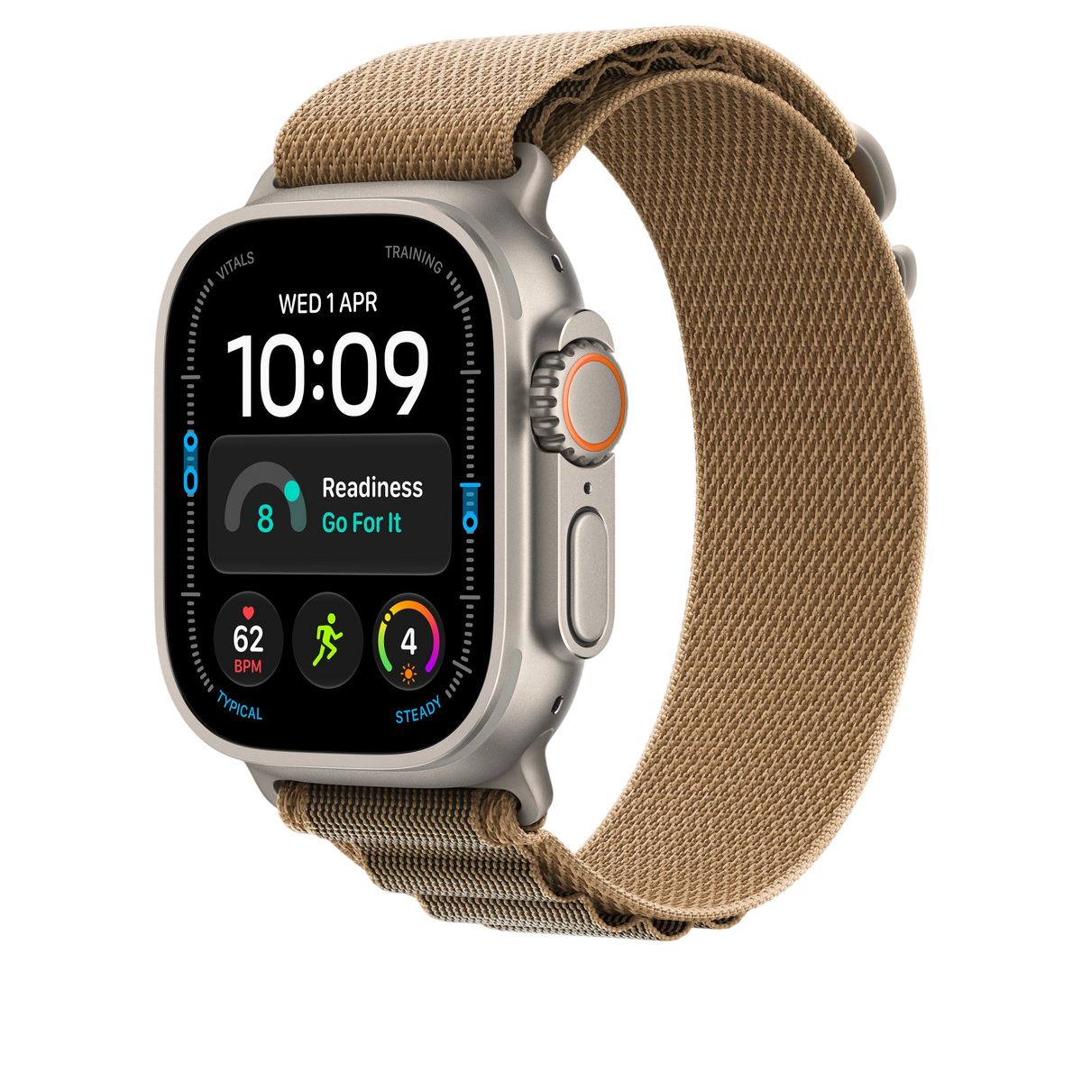 Apple Watch Ultra Alpine Loop (49mm) - Desert (Natural Titanium) - alternate view 1 #color_desert