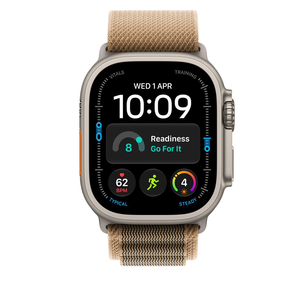 Apple Watch Ultra Alpine Loop (49mm) - Desert (Natural Titanium) - alternate view 2 #color_desert