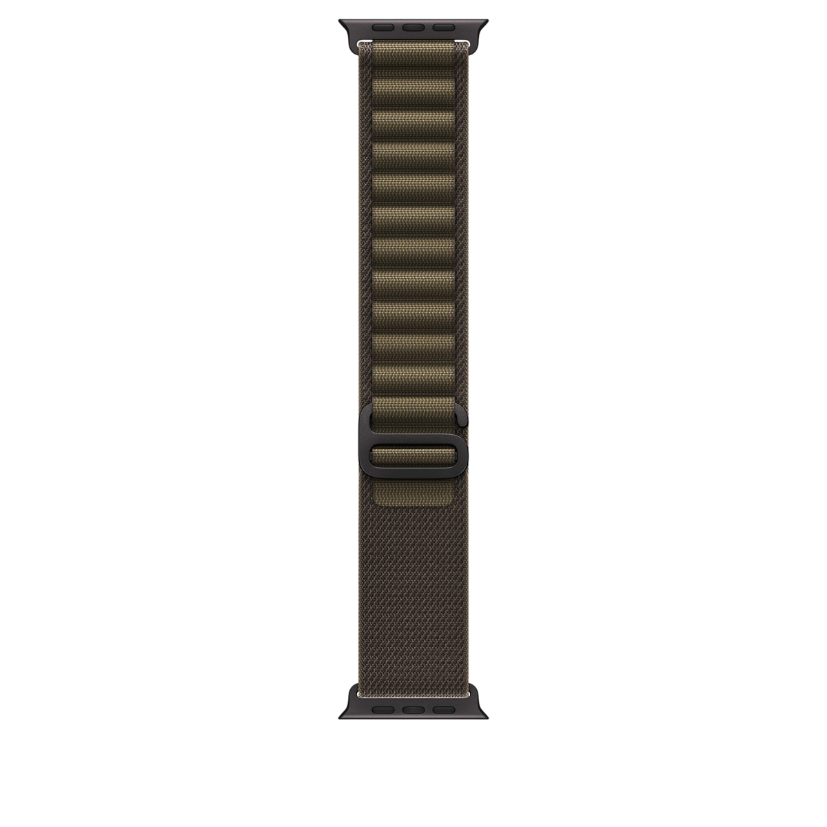 Apple Watch Ultra Alpine Loop (49mm) - Dark Olive (Black Titanium) #color_dark-olive