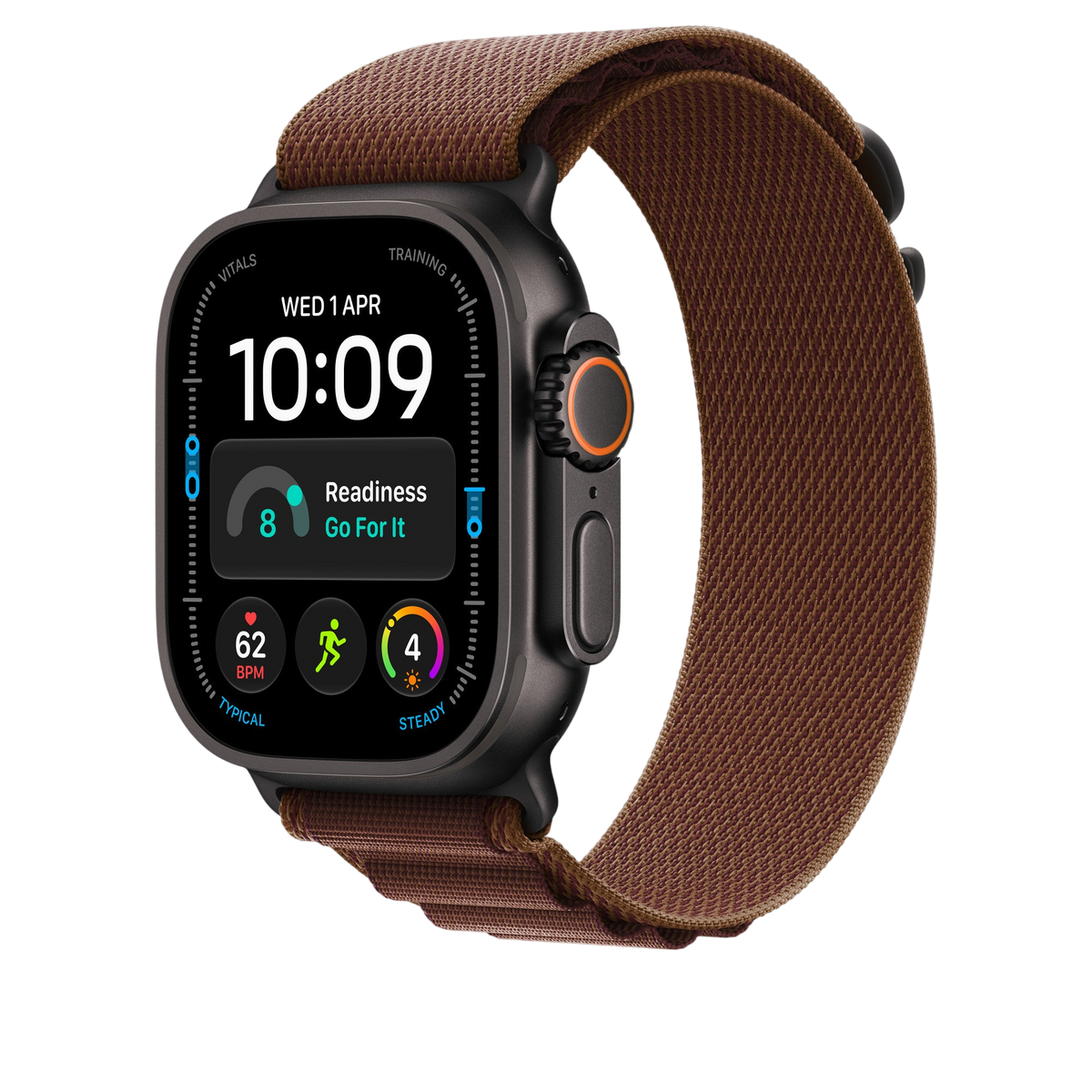 Apple Watch Ultra Alpine Loop (49mm) - Burgundy (Black Titanium) - alternate view 1 #color_burgundy