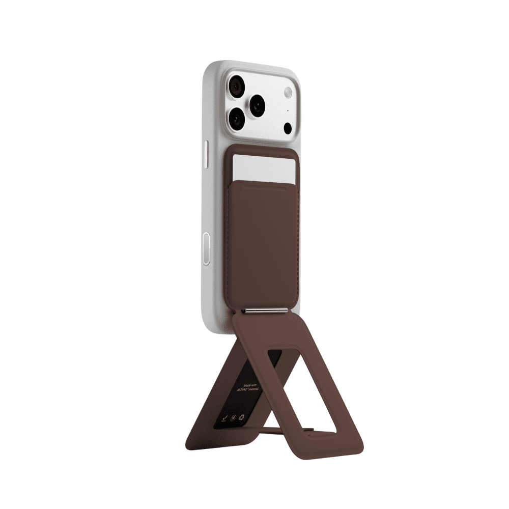 Moft Snap Phone Tripod Wallet MOVAS™ - MagSafe Compatible - Brownie #color_brownie