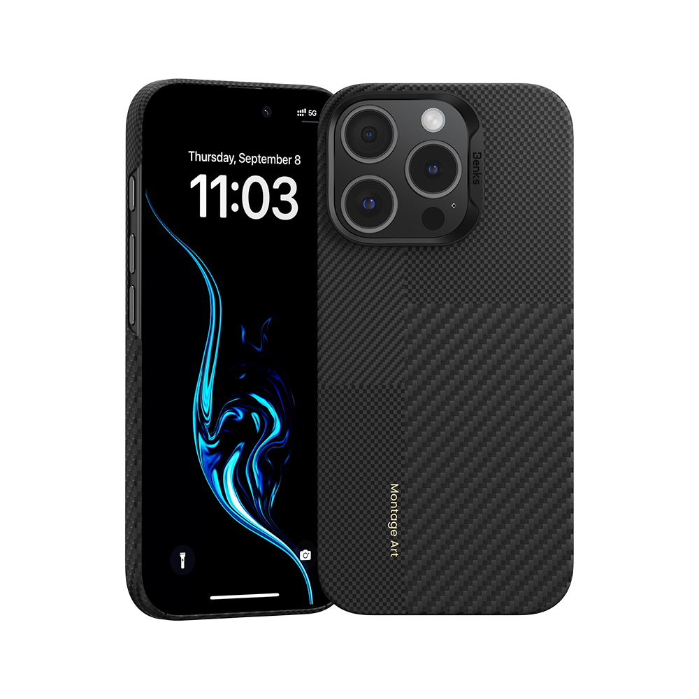 Benks Montage ArmorAir Case built with Kevlar® for iPhone 16 Pro