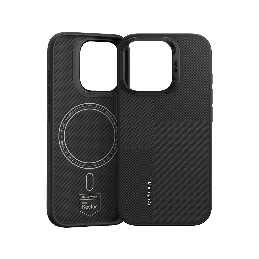 Benks Montage ArmorPro Case built with Kevlar® for iPhone 16 Pro with Button
