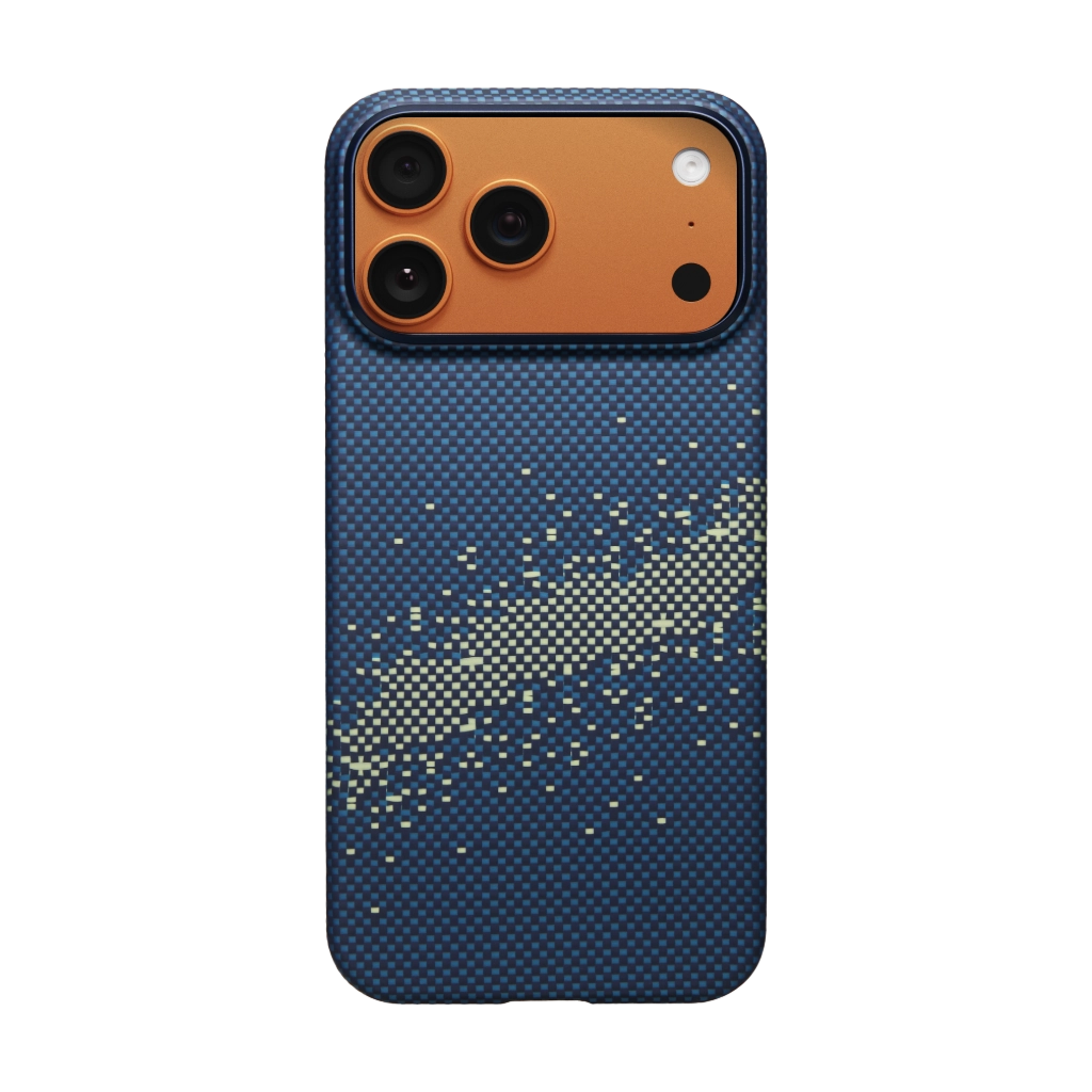 Pitaka Ultra-Slim Case (With PitaTap) for iPhone 17 Pro - Milky Way Galaxy #color_milky-way-galaxy