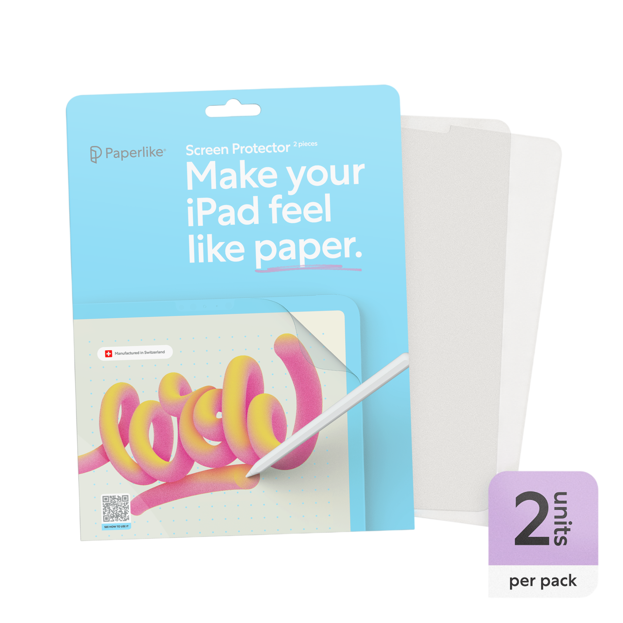 واقي شاشة Paperlike Screen Protector (2 pack) for iPad