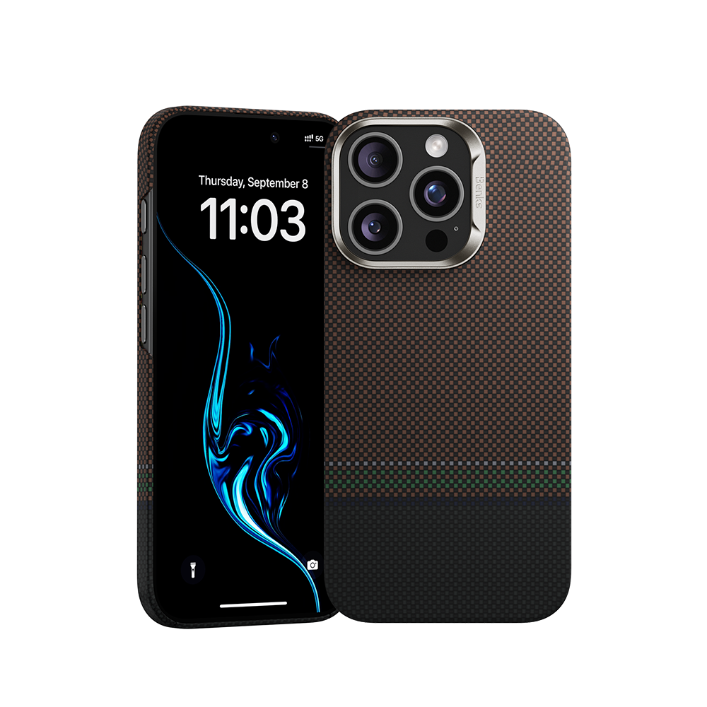 غلاف بنكس بريستيج أرمور إير مصنوع من كيفلار® لآيفون 16 برو