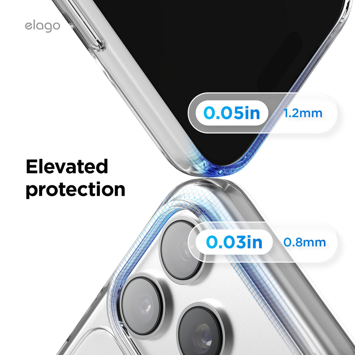 Elago Hybrid Clear Case for iPhone 17 Pro Max / iPhone 18 Pro Max