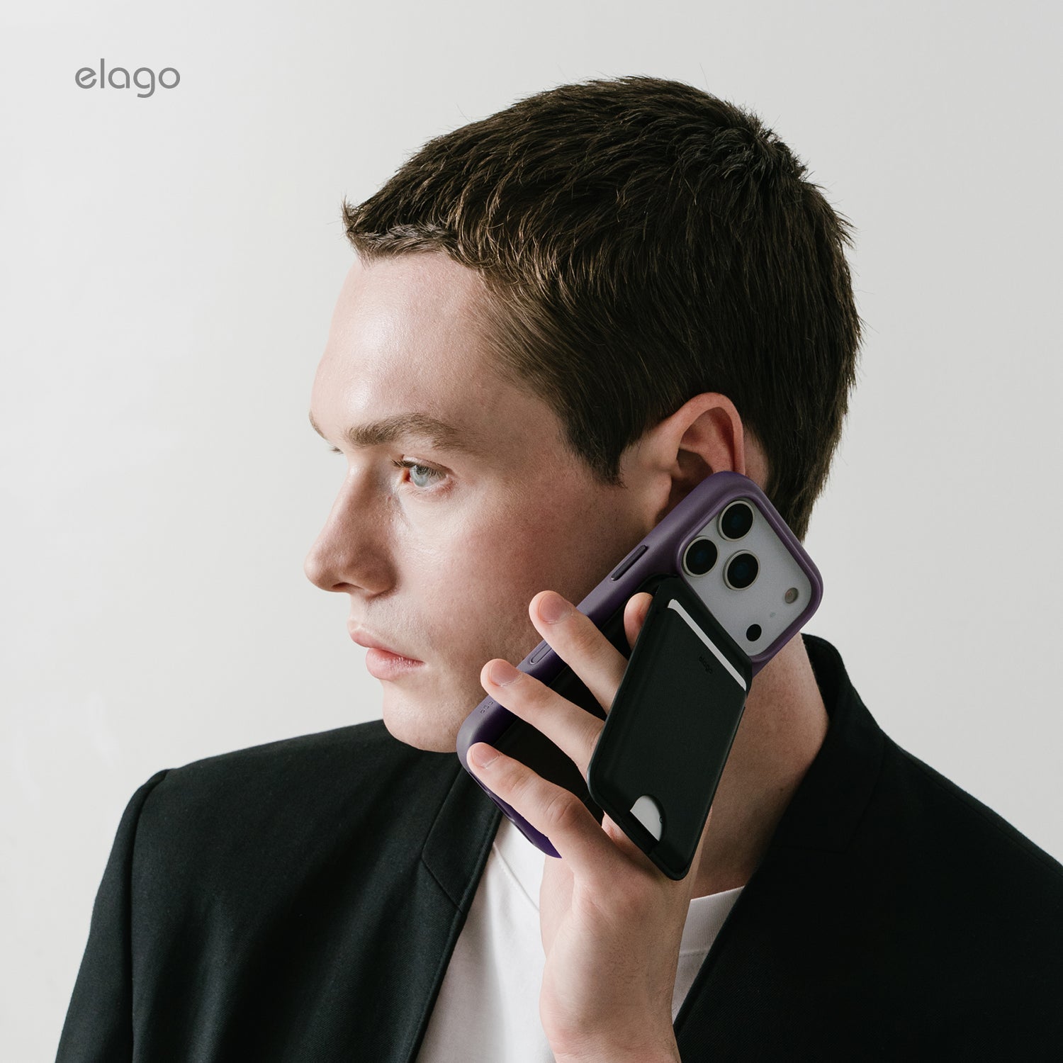 Elago MagLeather Case for iPhone 17 Pro Max / iPhone 18 Pro Max - Deep Purple