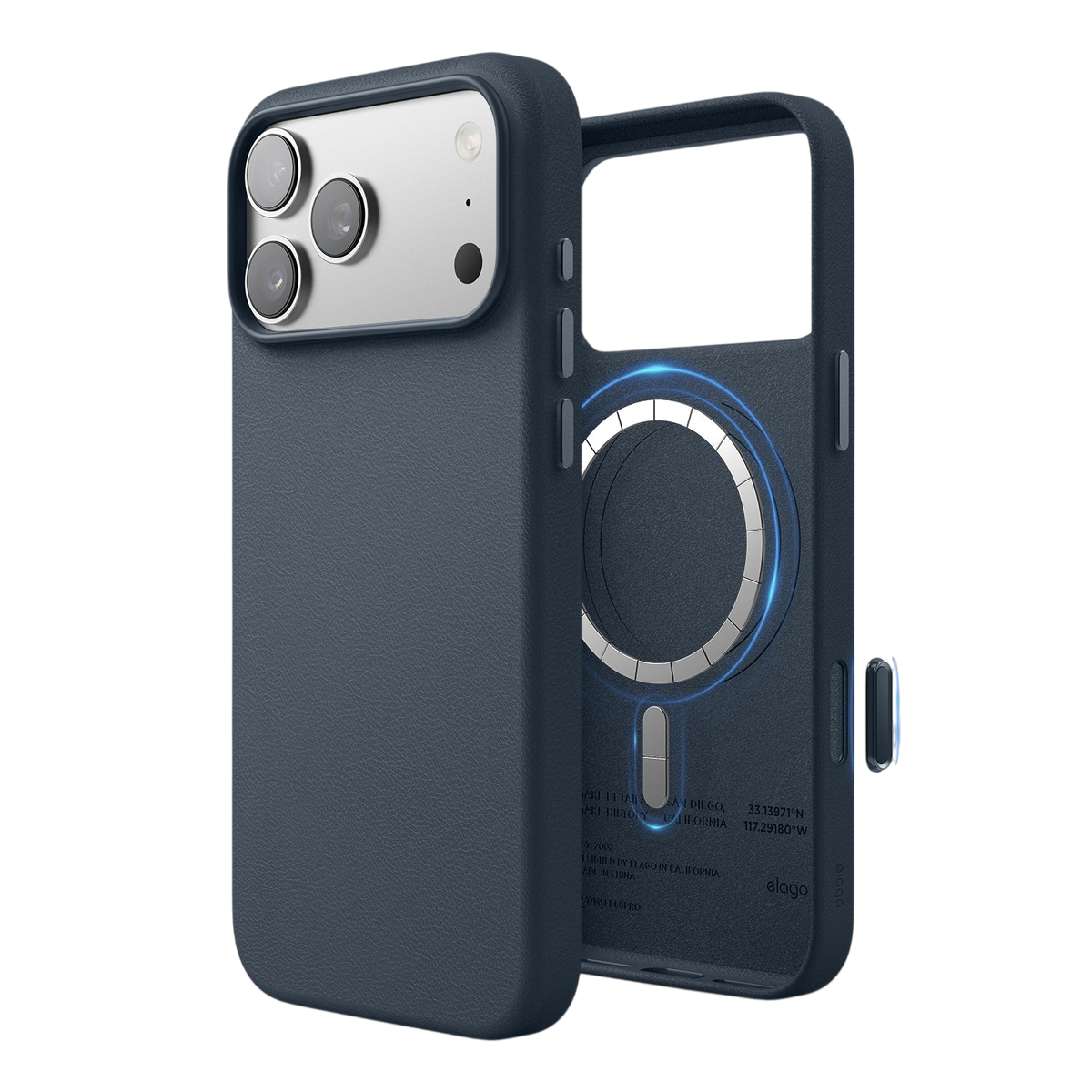 Elago MagLeather Case for iPhone 17 Pro Max / iPhone 18 Pro Max - Jean Indigo