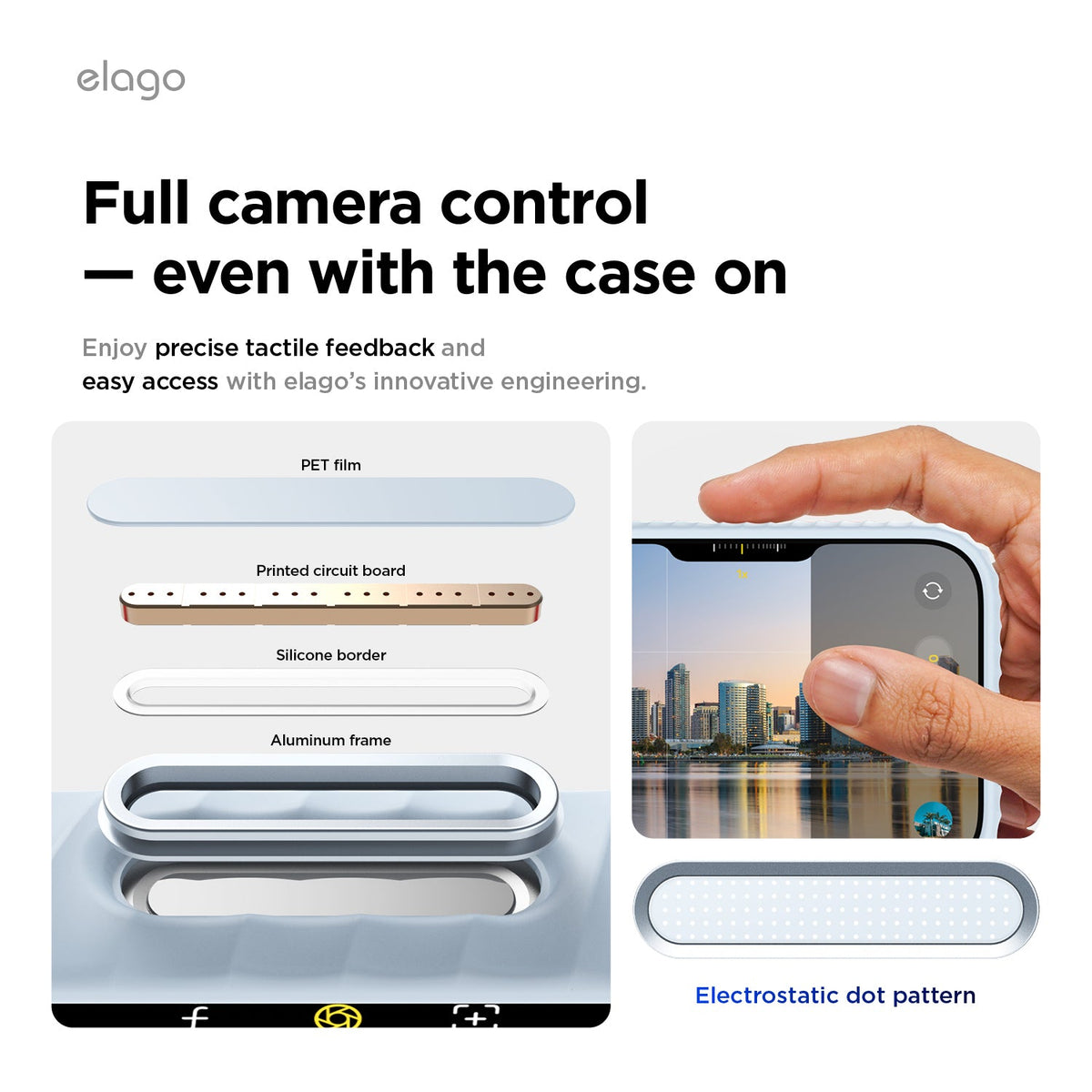 Elago MagRidge Silicone Case for iPhone 17 Pro Max / iPhone 18 Pro Max - Light Blue