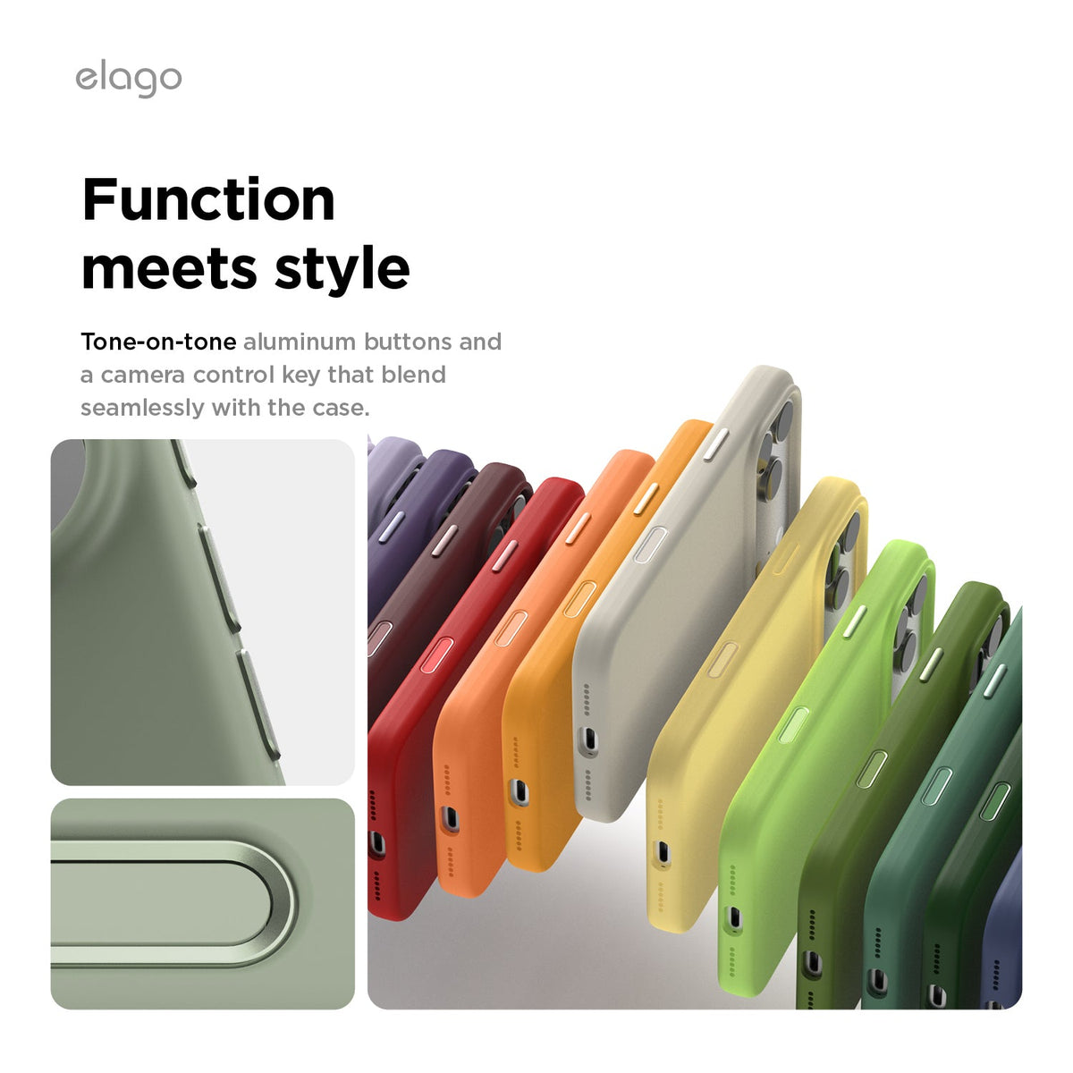 Elago Mag Silicone Case for iPhone 17 Pro Max / iPhone 18 Pro Max - Khaki Green