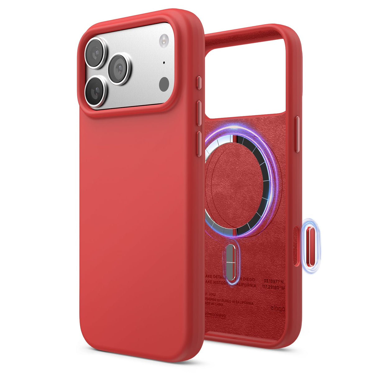 Elago Mag Silicone Case for iPhone 17 Pro Max / iPhone 18 Pro Max - Red