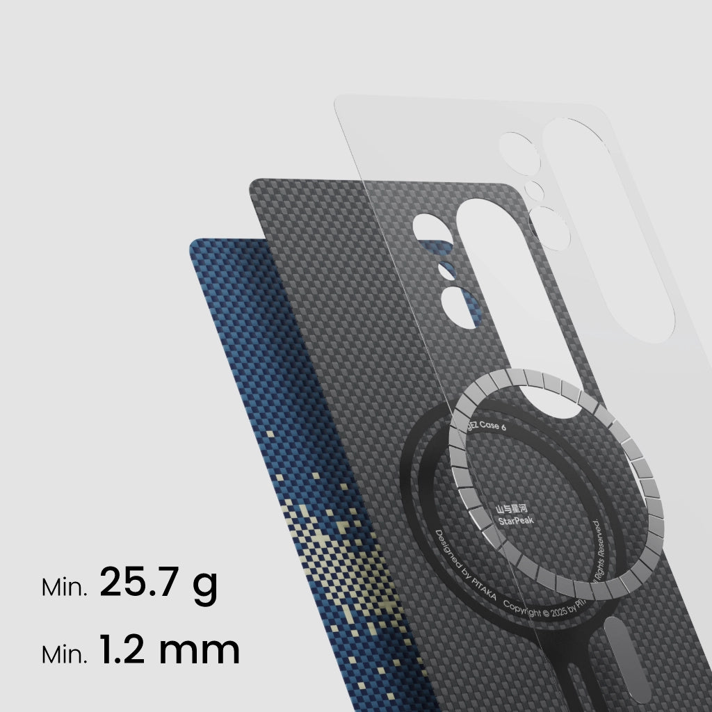 حافظة Pitaka StarPeak Tactile Woven لهاتف Samsung S25 Ultra