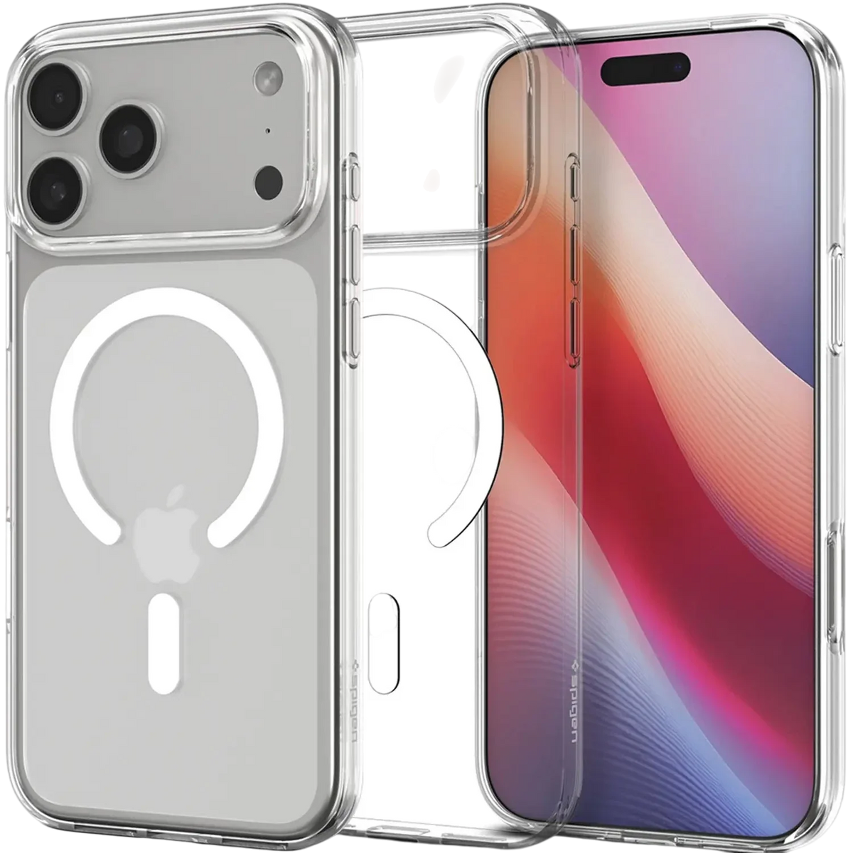 Spigen MagSafe Clear Case With Screen Protector And Lens Protector Transparent Bundle for iPhone 17 Pro Max