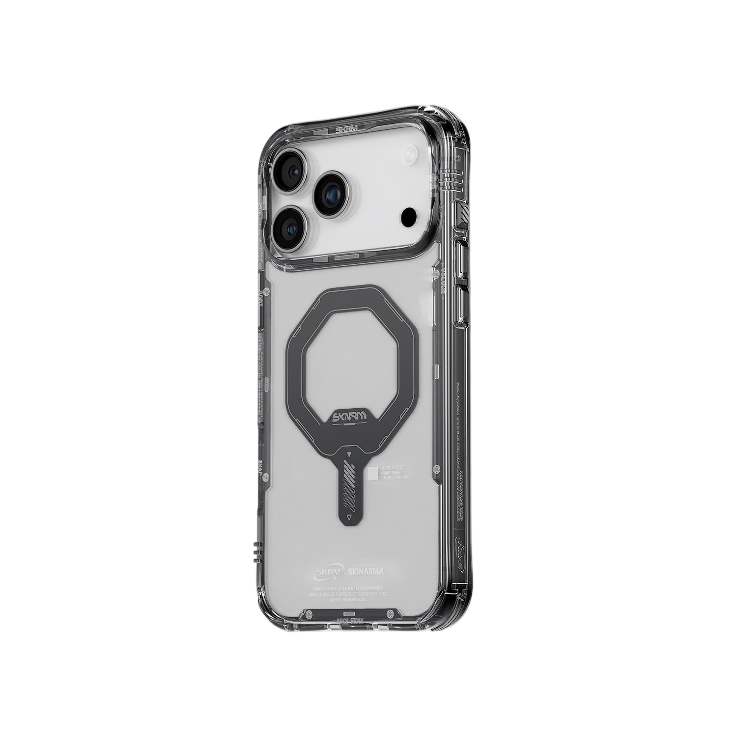 Skinarma Saido Mag-Charge Clear Case for iPhone 17 Pro Max - Black