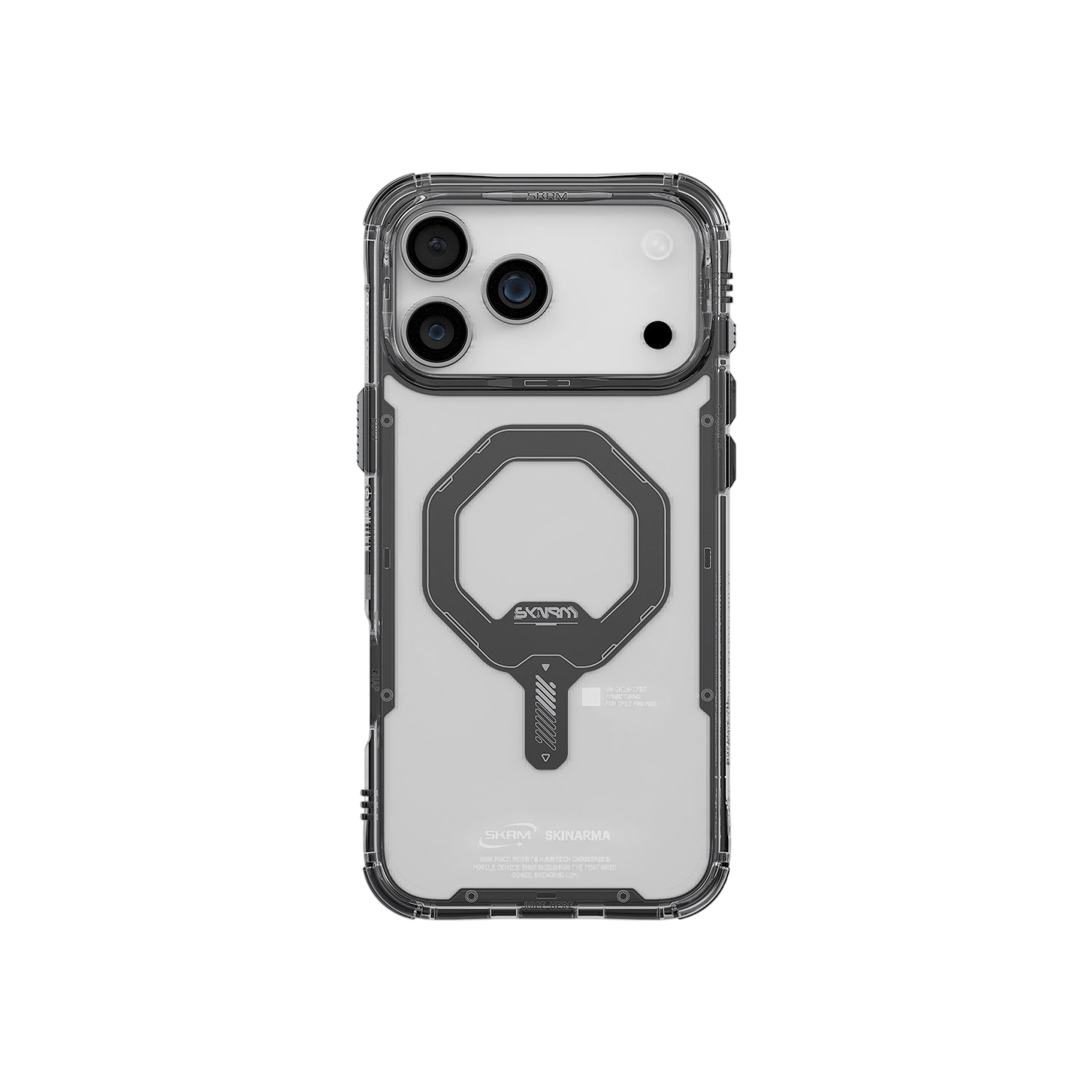 Skinarma Saido Mag-Charge Clear Case for iPhone 17 Pro Max - Black