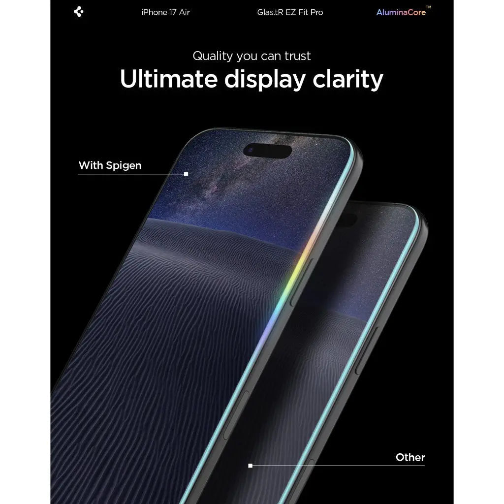 Spigen Privacy Screen Protector Glas.tR EZ Fit Pro HD for iPhone Air (1-pack)
