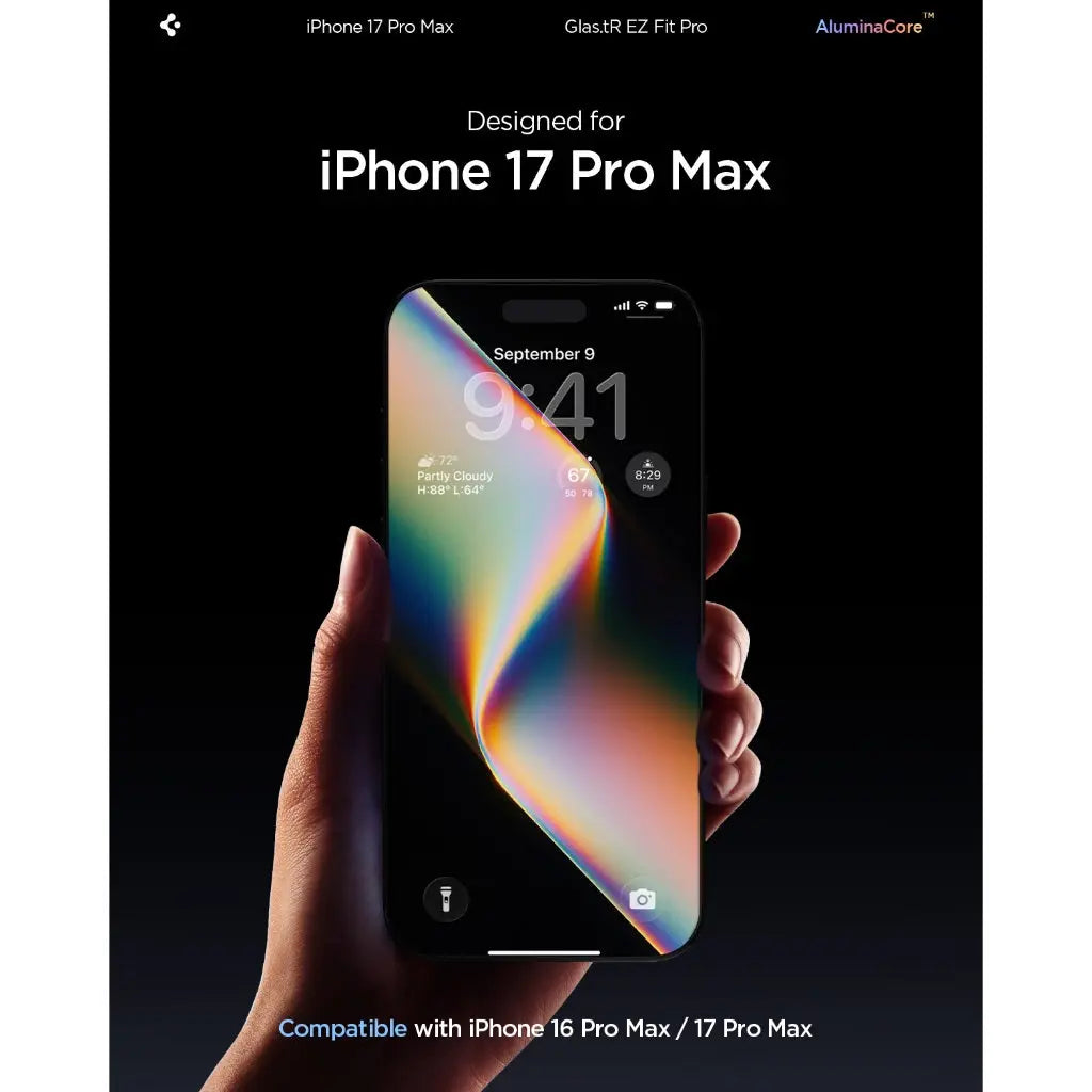 واقي شاشة Spigen Privacy Screen Protector Glas.tR EZ Fit Pro HD [1 Pac
