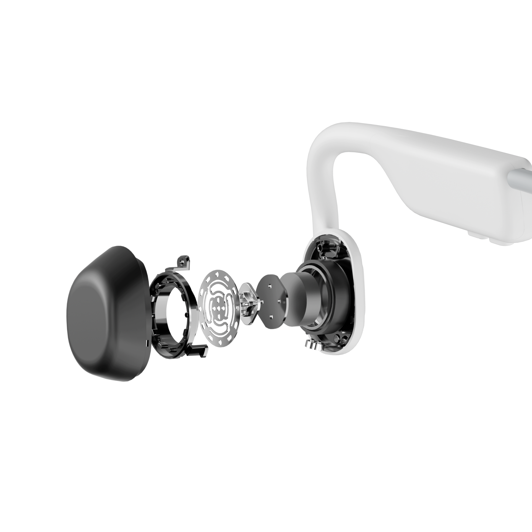 SHOKZ Open Move Bone Conduction Headphones - White