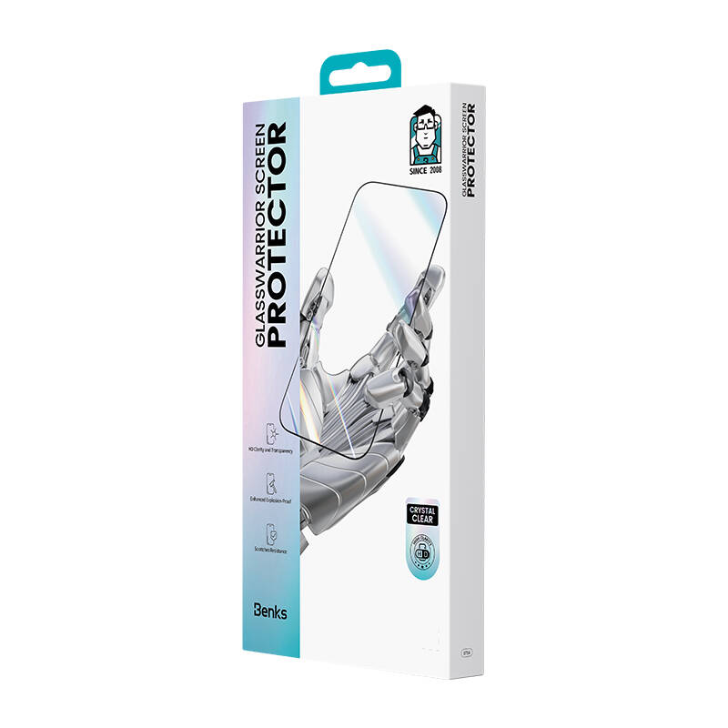 حماية شاشة Benks iPhone 16 Pro Max Glass Warrior HD (زجاج Corning 2)