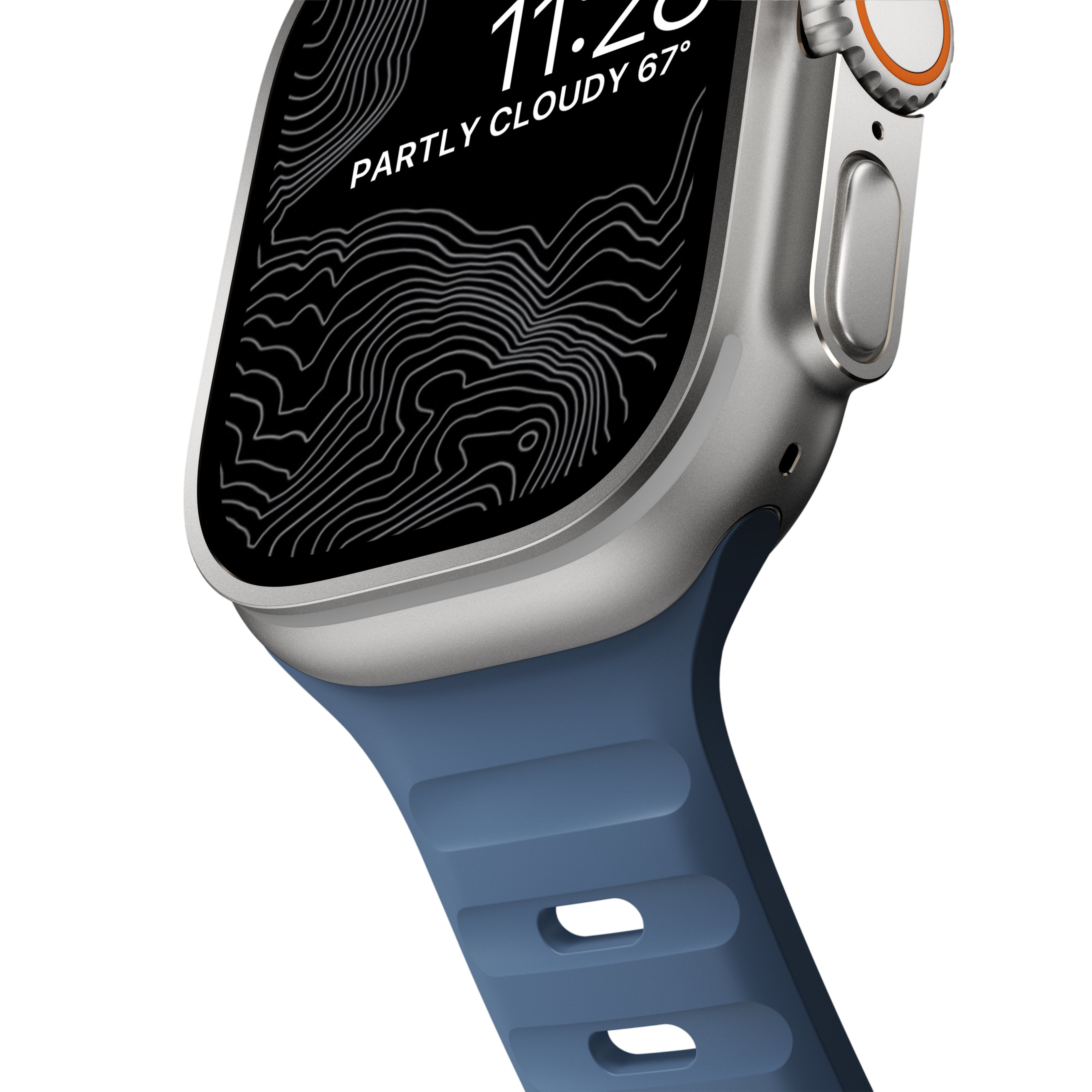 Nomad Waterproof Sport Band for Apple Watch 49mm / 46mm / 45mm - Naval Blue