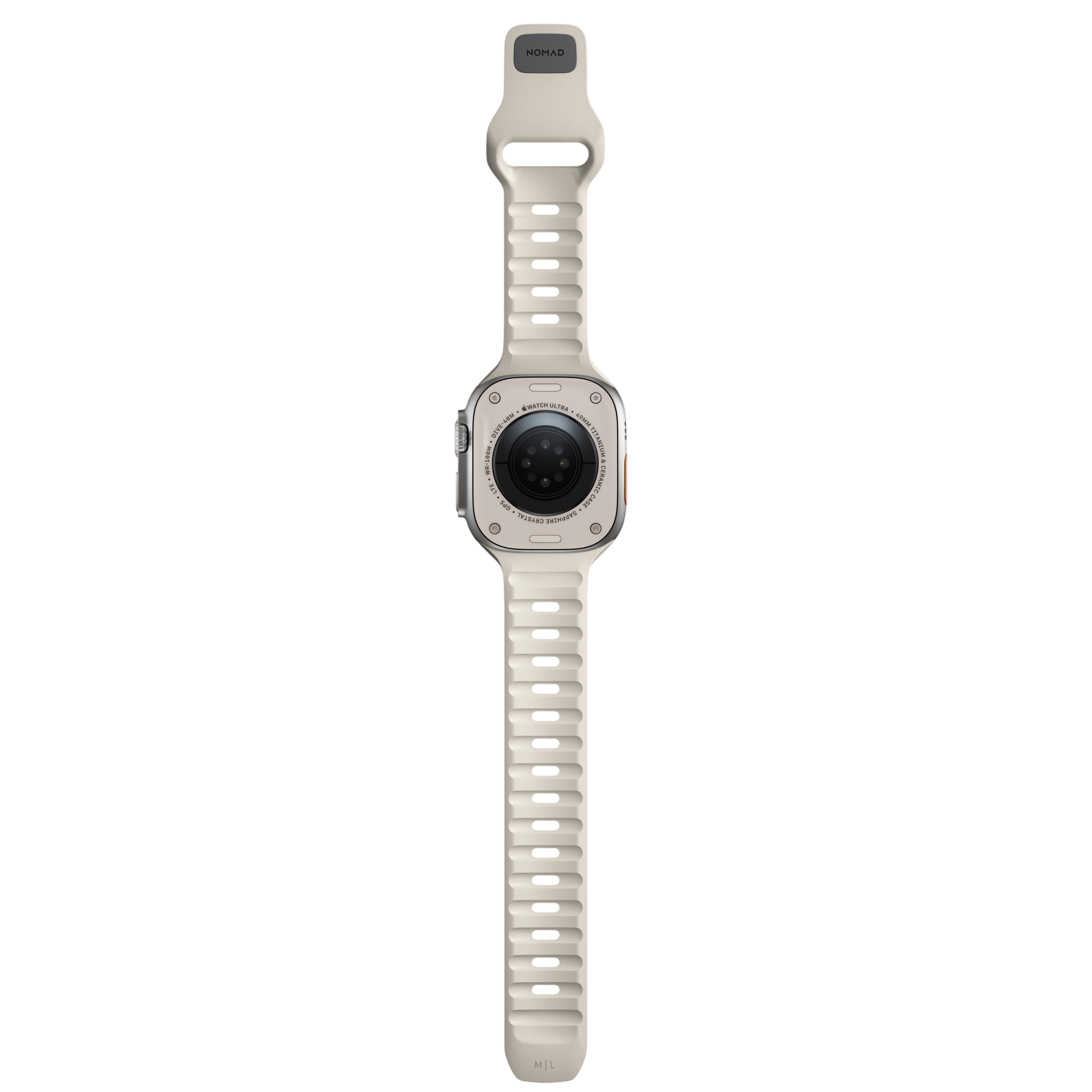 Nomad Waterproof Sport Band for Apple Watch 49mm / 46mm / 45mm - Stone