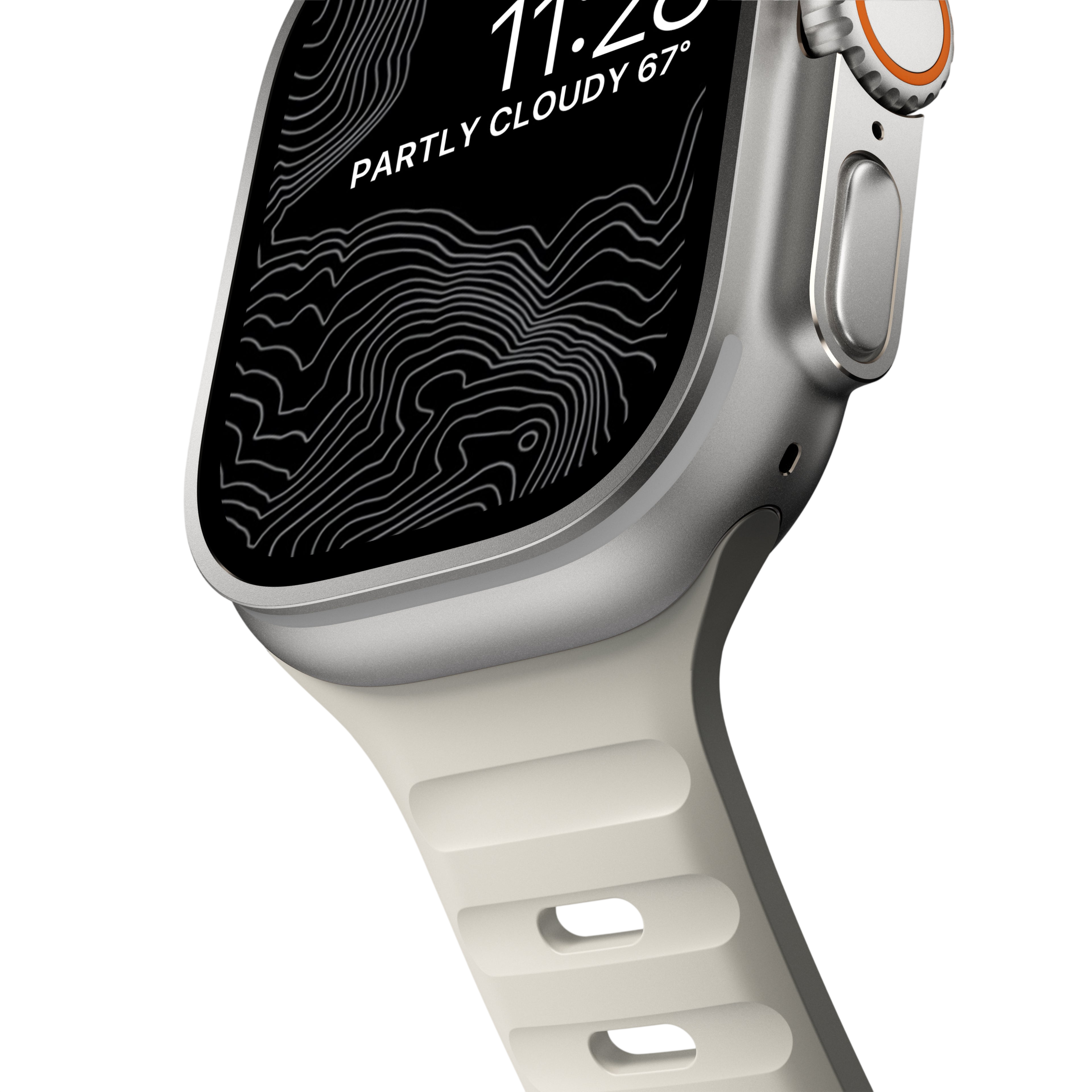 Nomad Waterproof Sport Band for Apple Watch 49mm / 46mm / 45mm - Stone